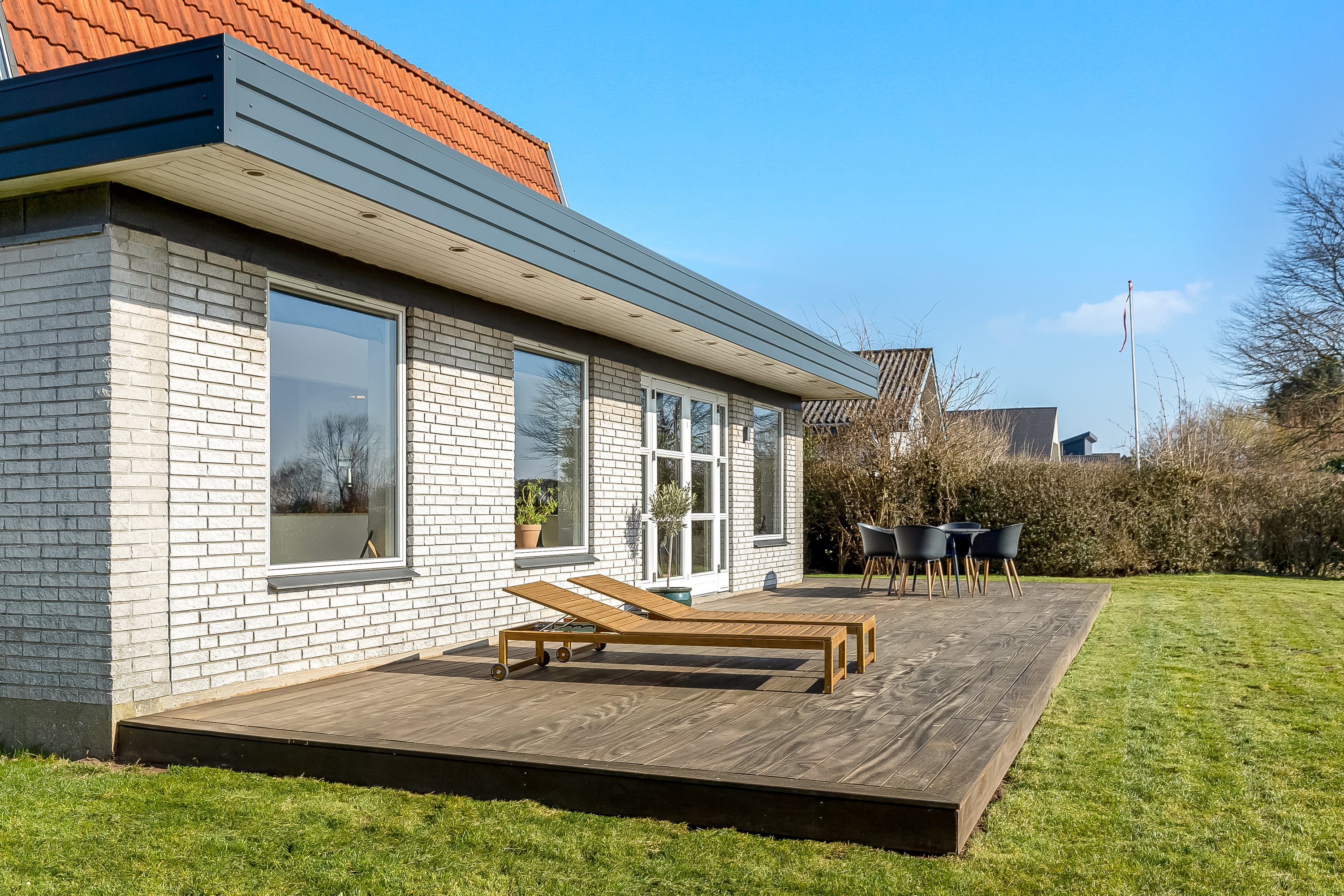 Fremhævet terrasse billede i fuldskærmstilstand. Billede af Østervang 4, Assendrup, 7120 Vejle Øst