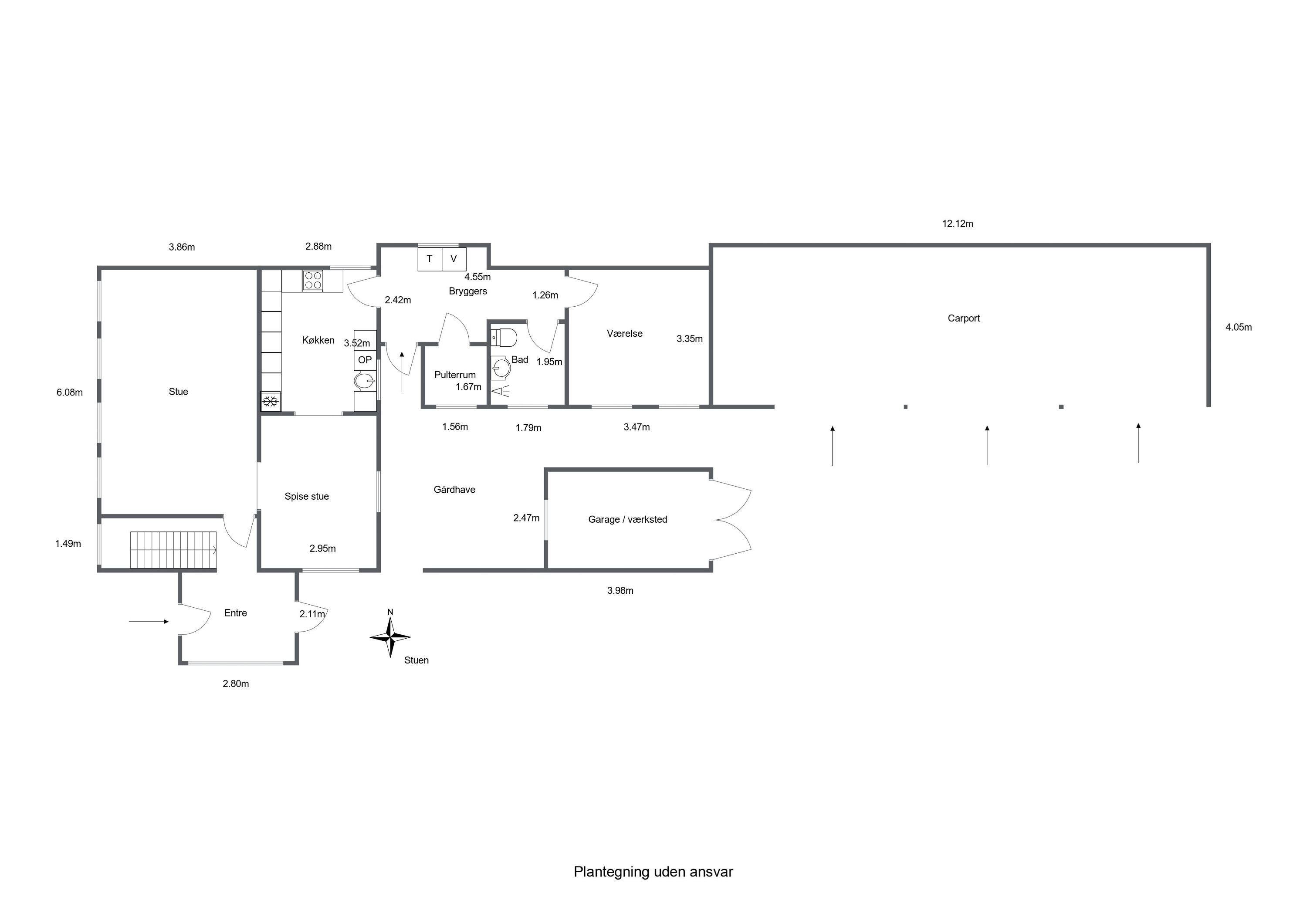 Plantegninger billede af Højrupvej 52, Højrup, 5750 Ringe