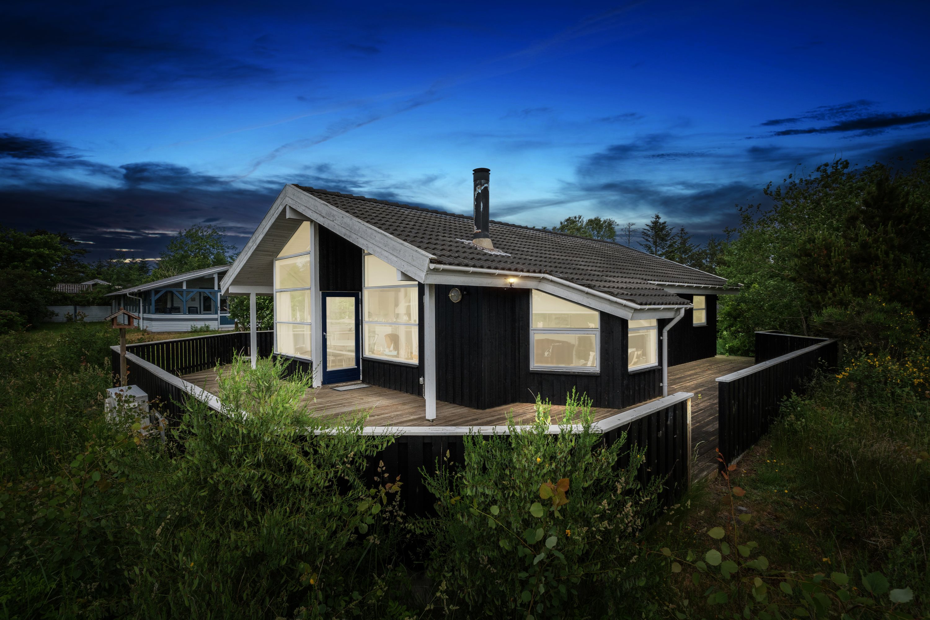 Fremhævet aftenstemning billede i fuldskærmstilstand. Billede af Gl Skovvej 12, Tversted, 9881 Bindslev