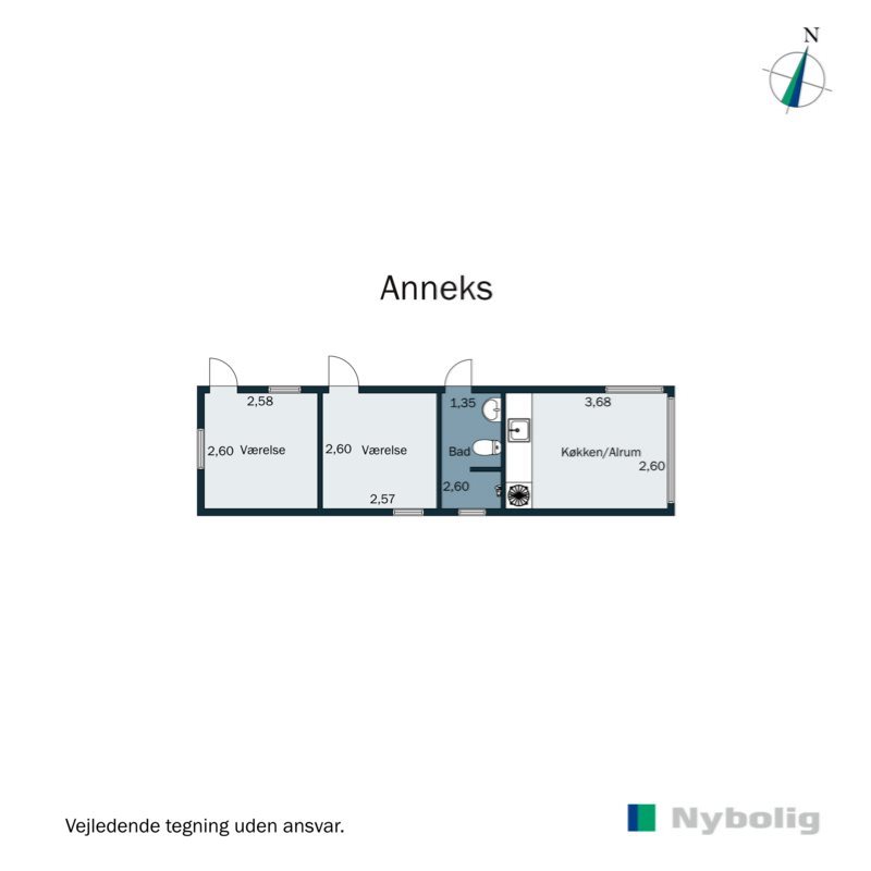 Plantegninger billede af Strandagervej 11, Dyngby Strand, 8300 Odder