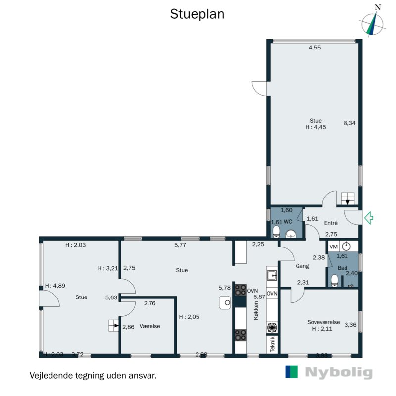 Plantegninger billede af Strandagervej 11, Dyngby Strand, 8300 Odder
