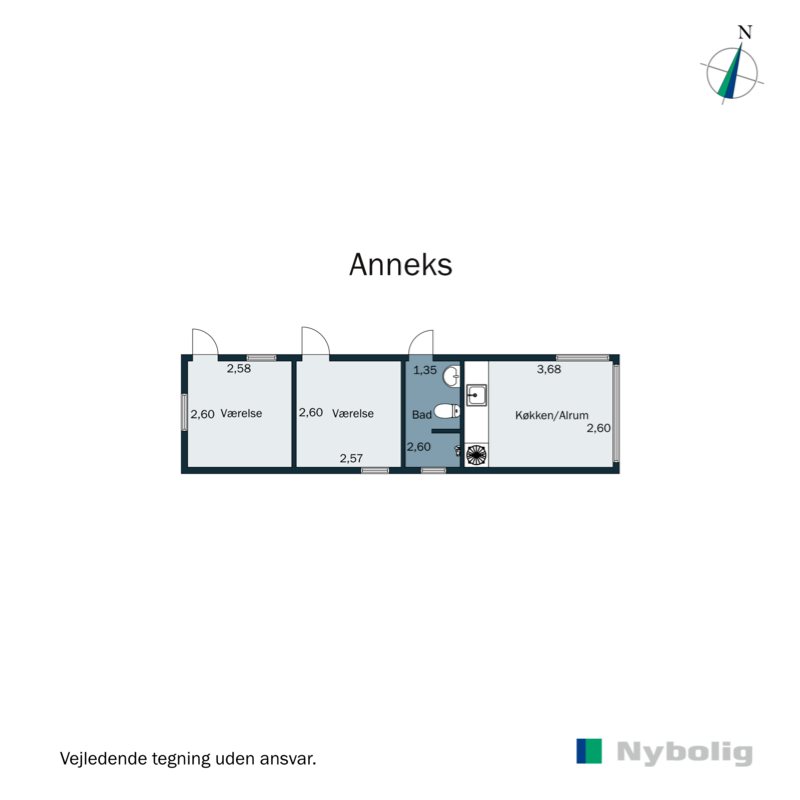 Plantegninger billede af Strandagervej 11, Dyngby Strand, 8300 Odder