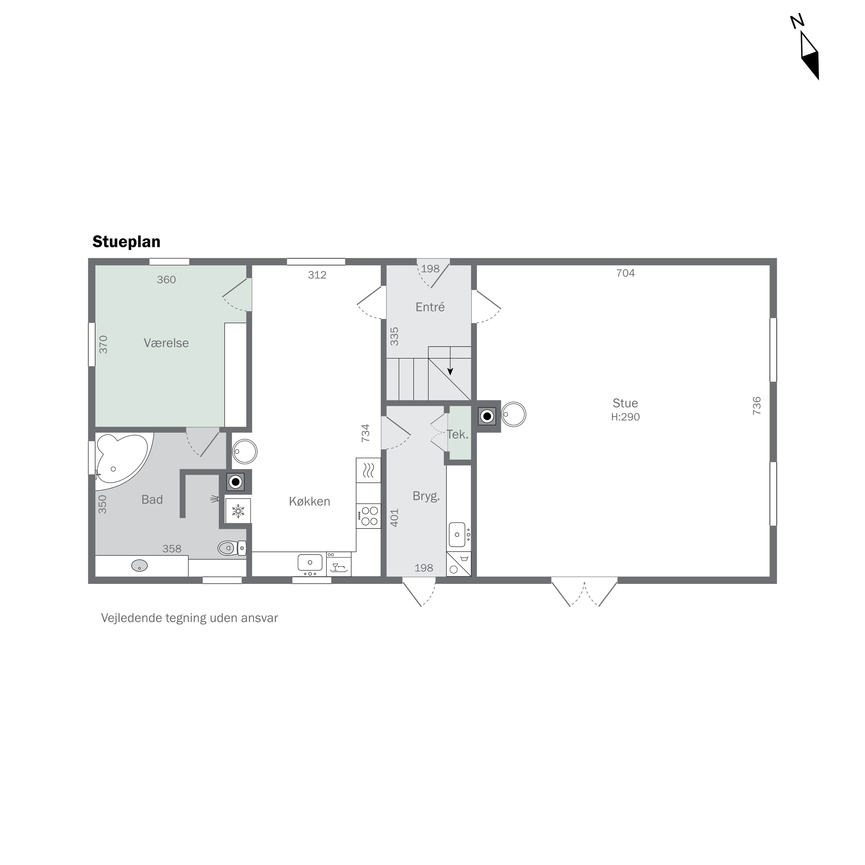 Plantegninger billede af Vantorevej 74, 4880 Nysted