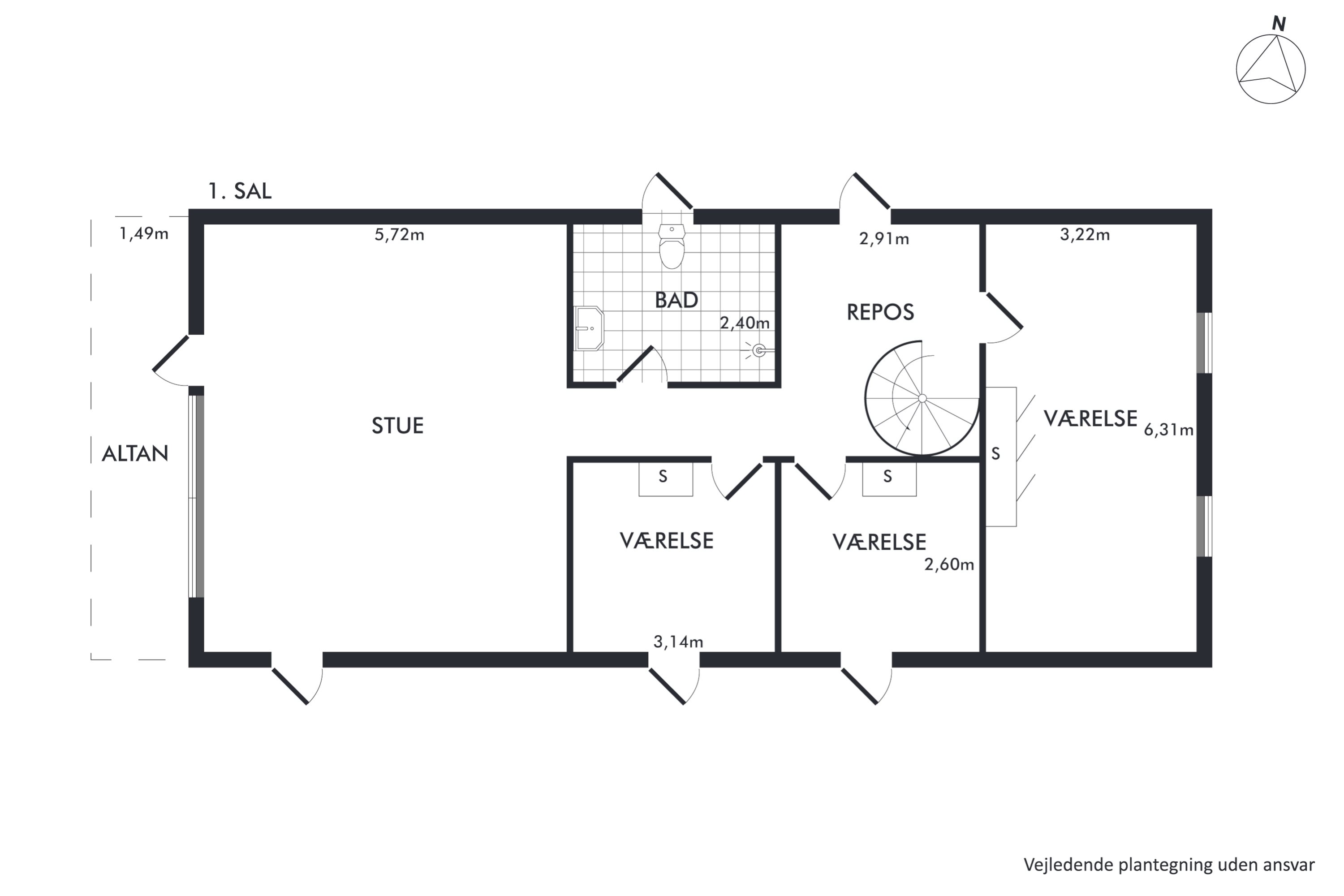 Plantegninger billede af Tjørnevej 2, Hammershøj, 8830 Tjele