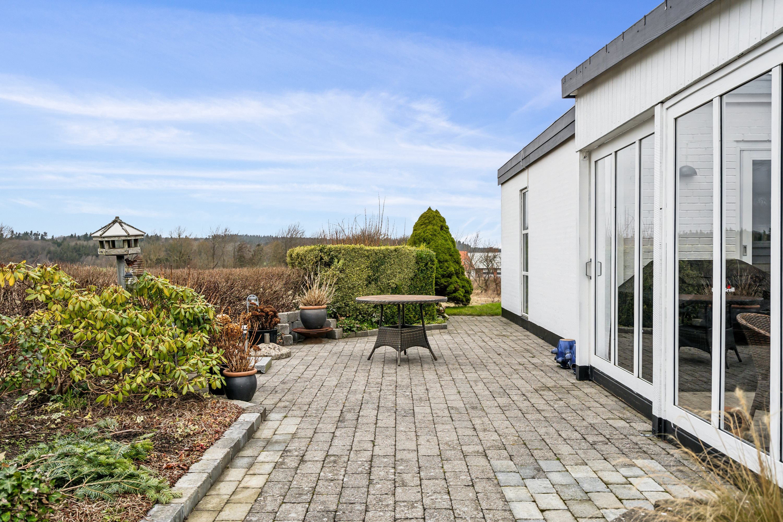 Fremhævet terrasse billede i fuldskærmstilstand. Billede af Vesterbro 24, 8970 Havndal