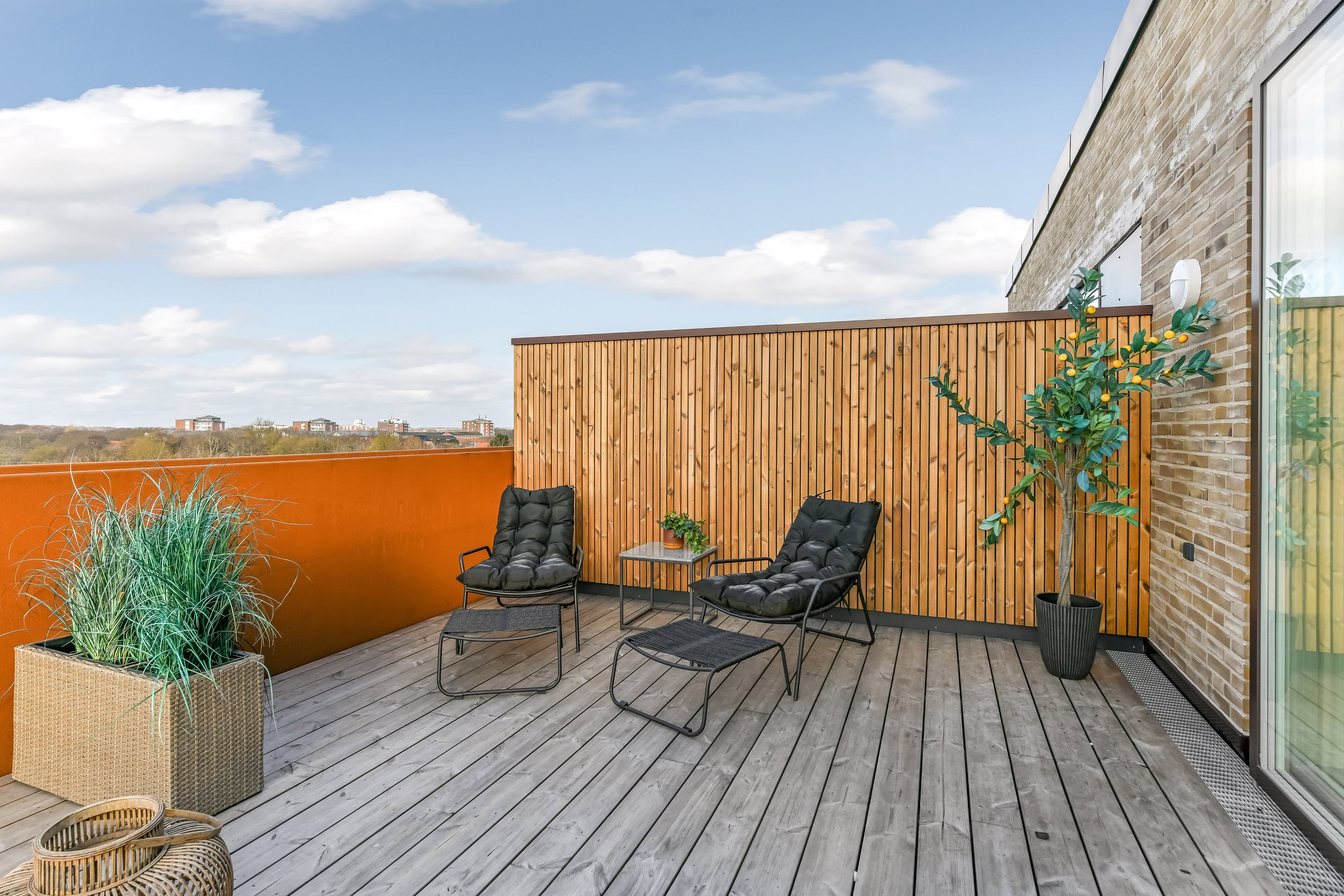 Fremhævet terrasse billede i fuldskærmstilstand. Billede af Schaubparken 8, 3. tv., 6700 Esbjerg