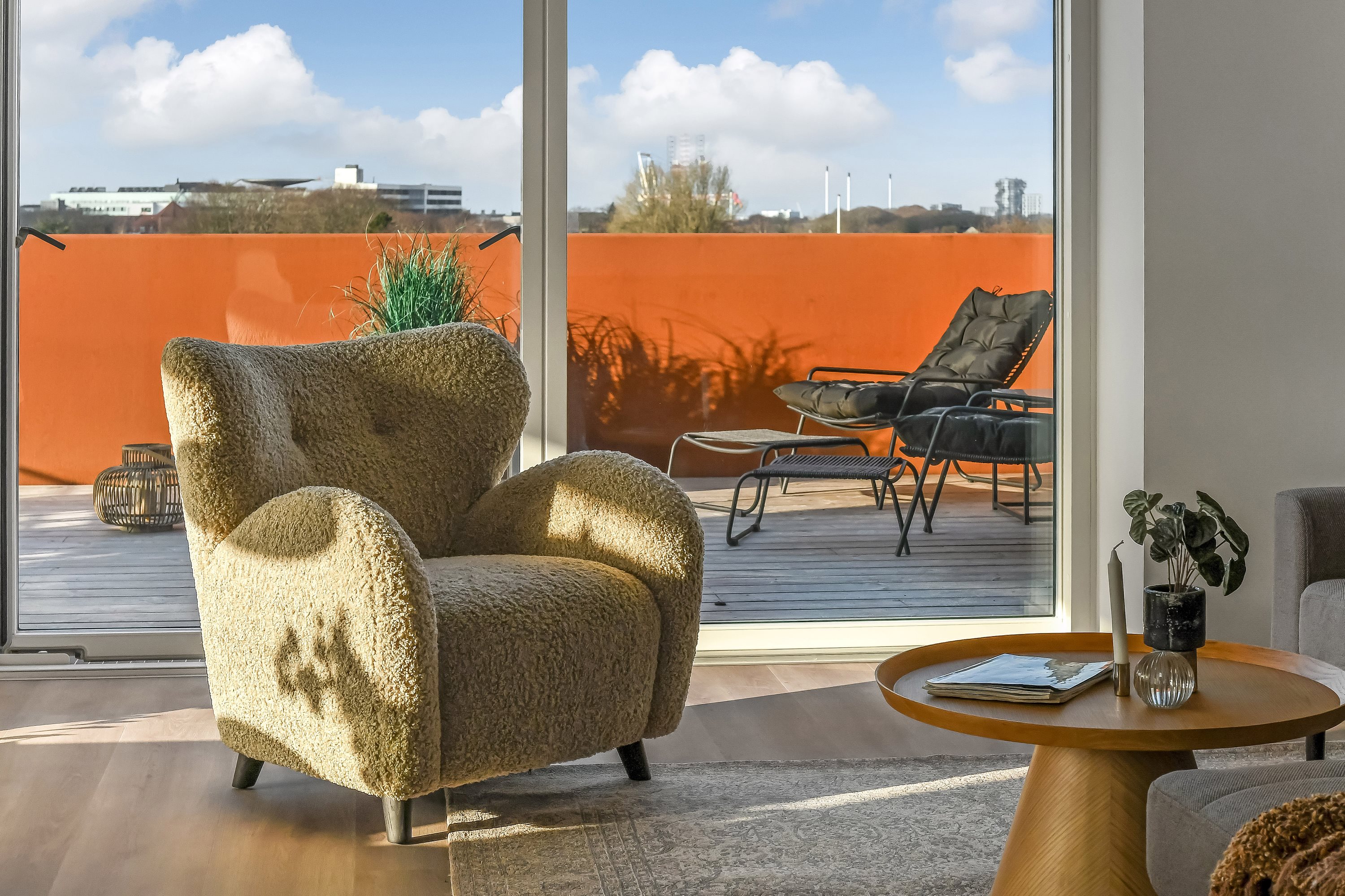 Fremhævet terrasse billede i fuldskærmstilstand. Billede af Schaubparken 8, 3. tv., 6700 Esbjerg