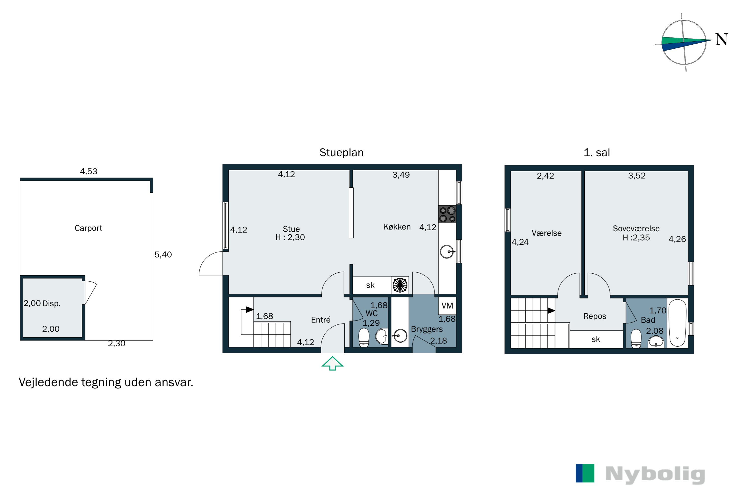 Plantegninger billede af Christianslund 7D, 8300 Odder