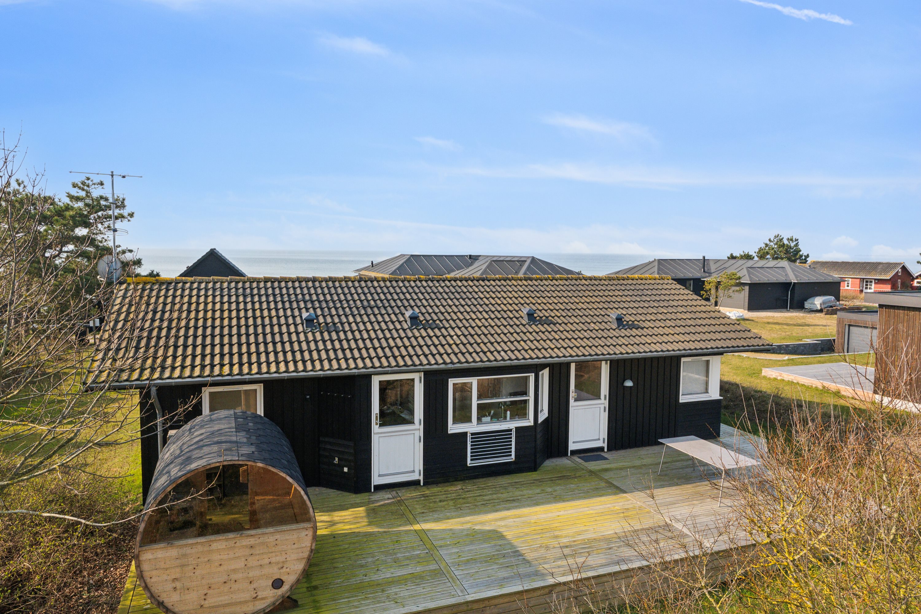 Fremhævet set fra haven billede i fuldskærmstilstand. Billede af Lundevej 16, Kirke Helsinge, 4281 Gørlev