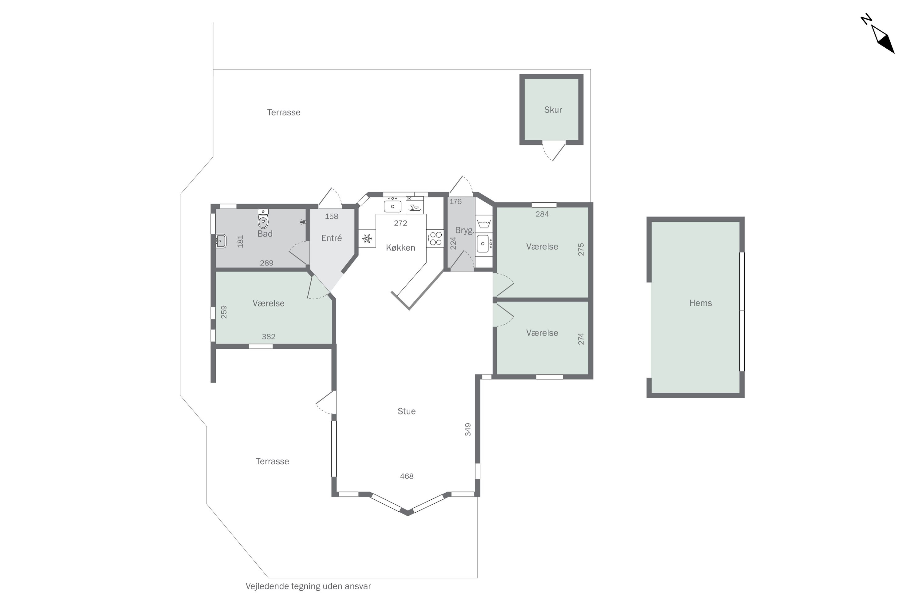 Plantegninger billede af Lundevej 16, Kirke Helsinge, 4281 Gørlev