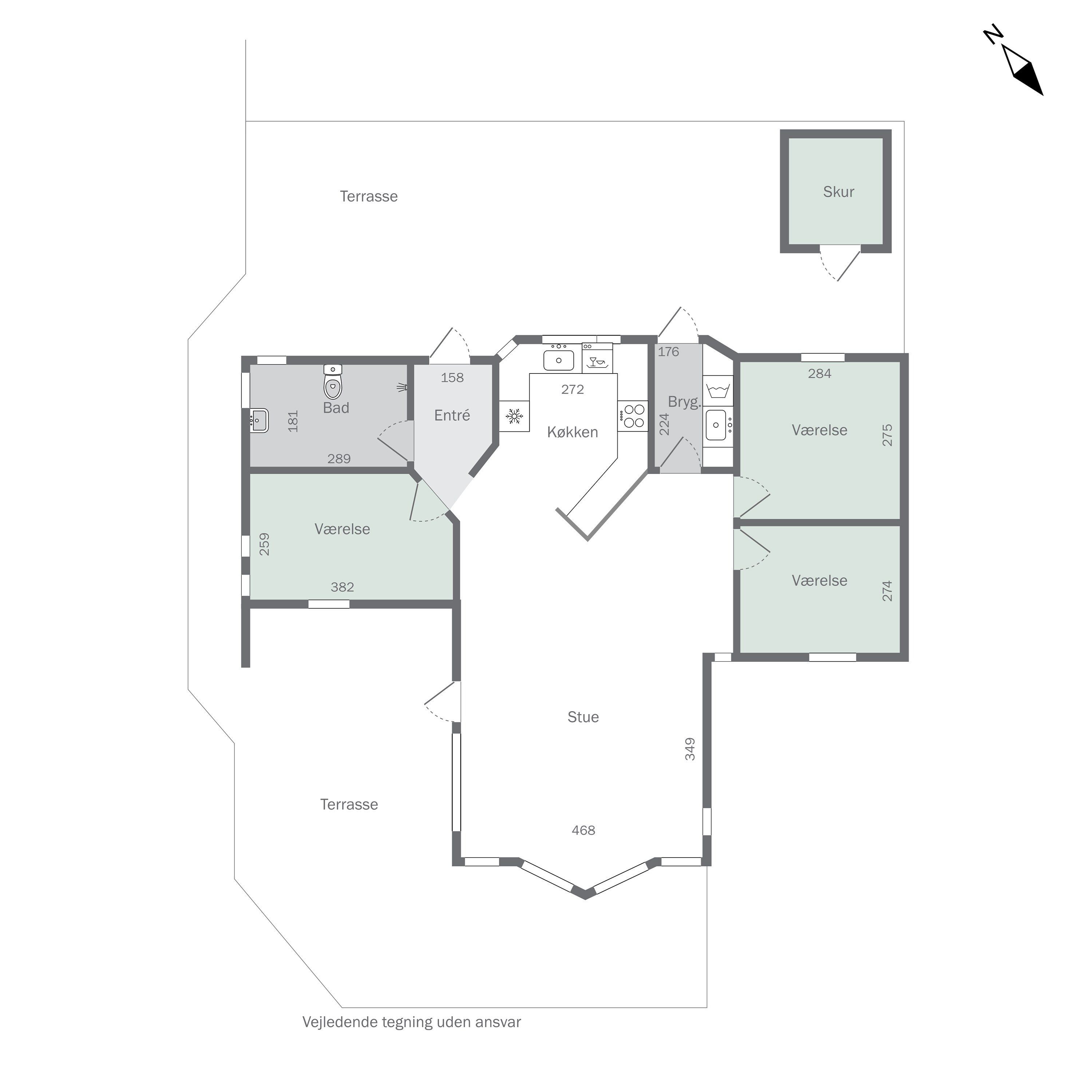 Plantegninger billede af Lundevej 16, Kirke Helsinge, 4281 Gørlev