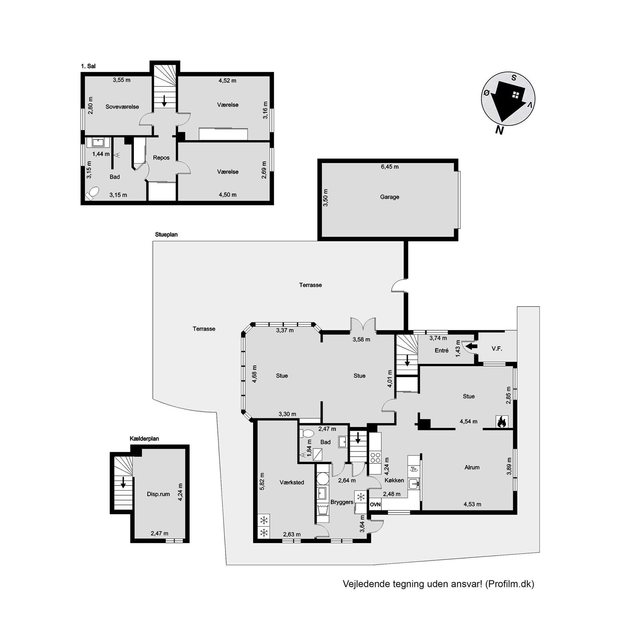 Plantegninger billede af Koldingvej 5, Vester Nebel, 6040 Egtved