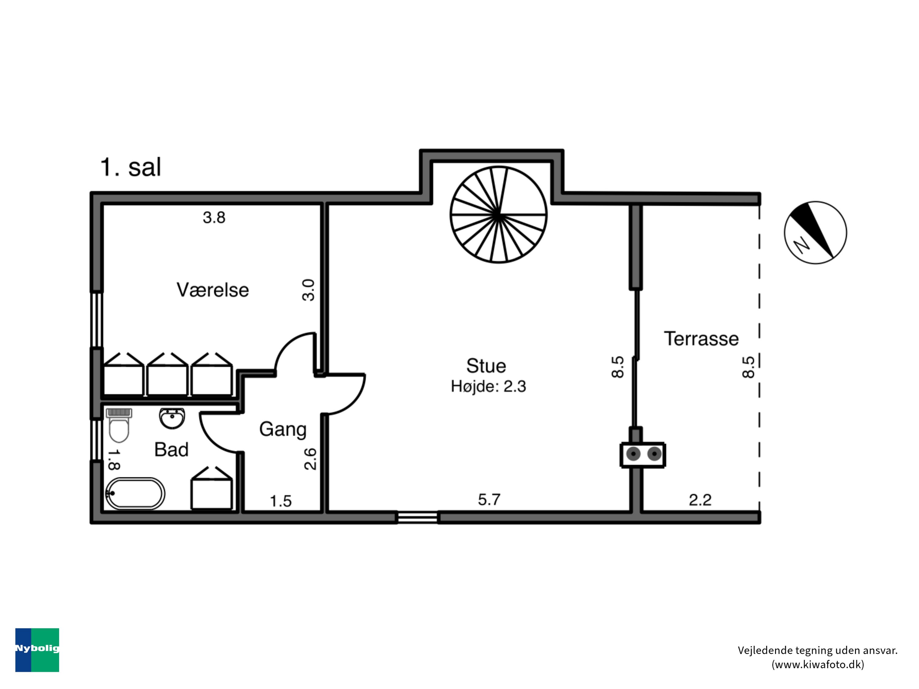 Plantegninger billede af Lindstrømsvej 3, 4941 Bandholm