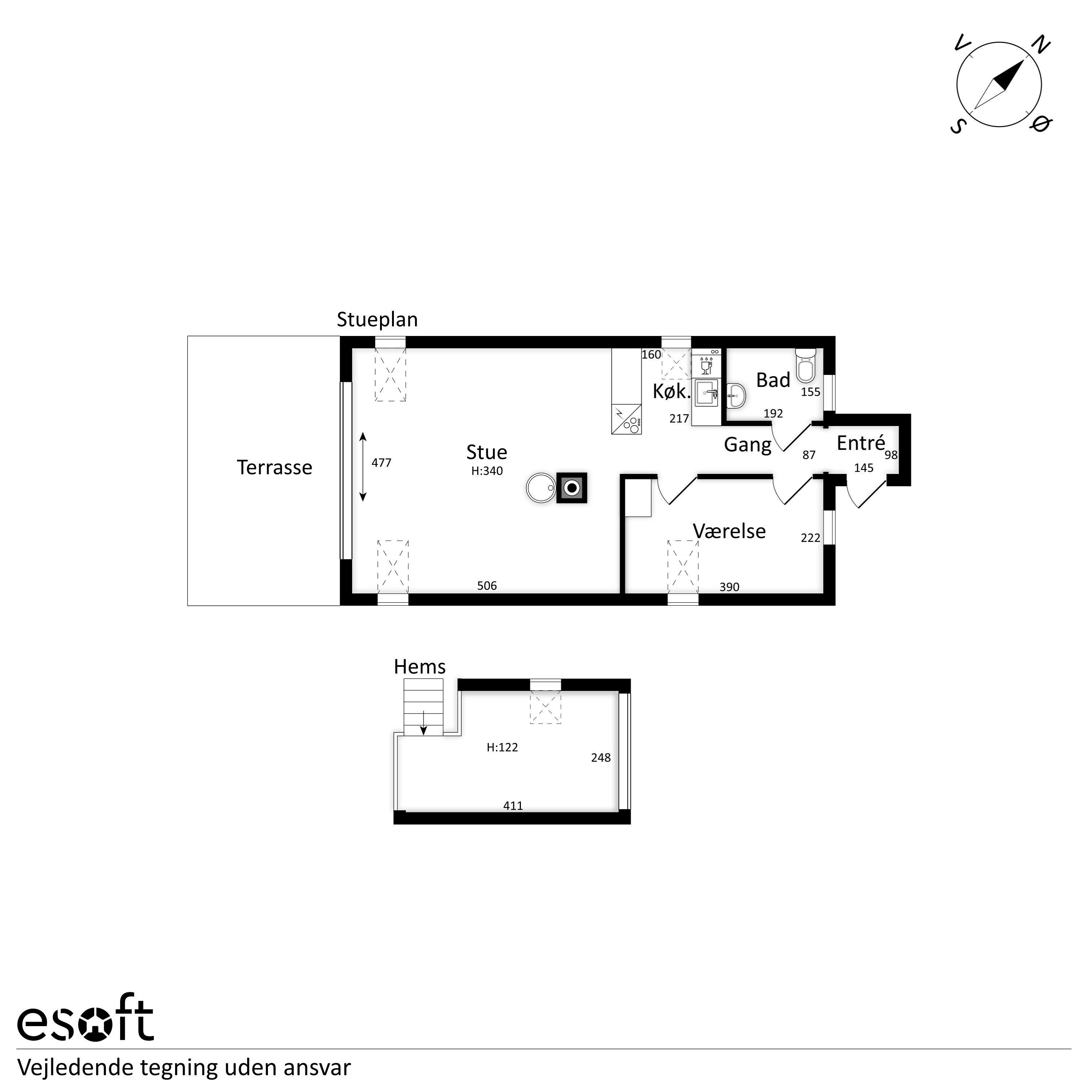 Plantegninger billede af Lyngbakkevej 3, Fuglslev, 8400 Ebeltoft