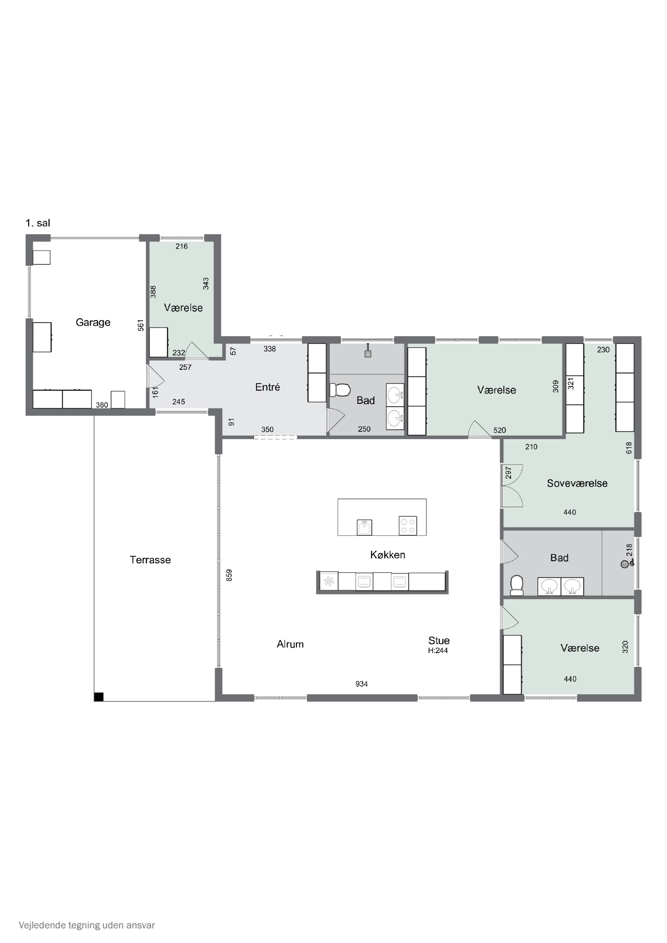 Plantegninger billede af Kongelyset 3C, 4200 Slagelse