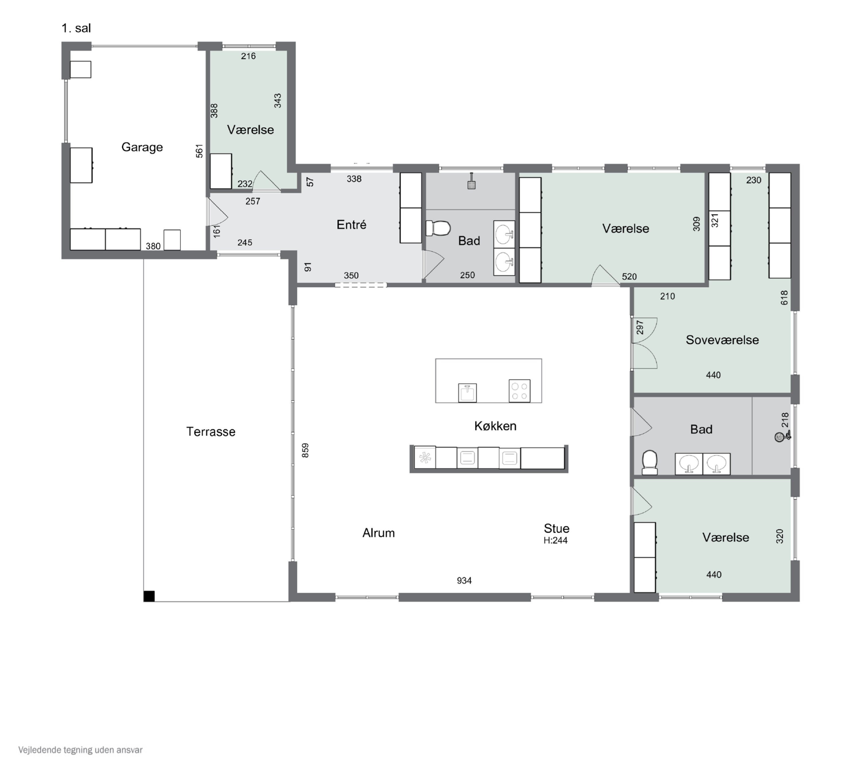 Plantegninger billede af Kongelyset 3C, 4200 Slagelse