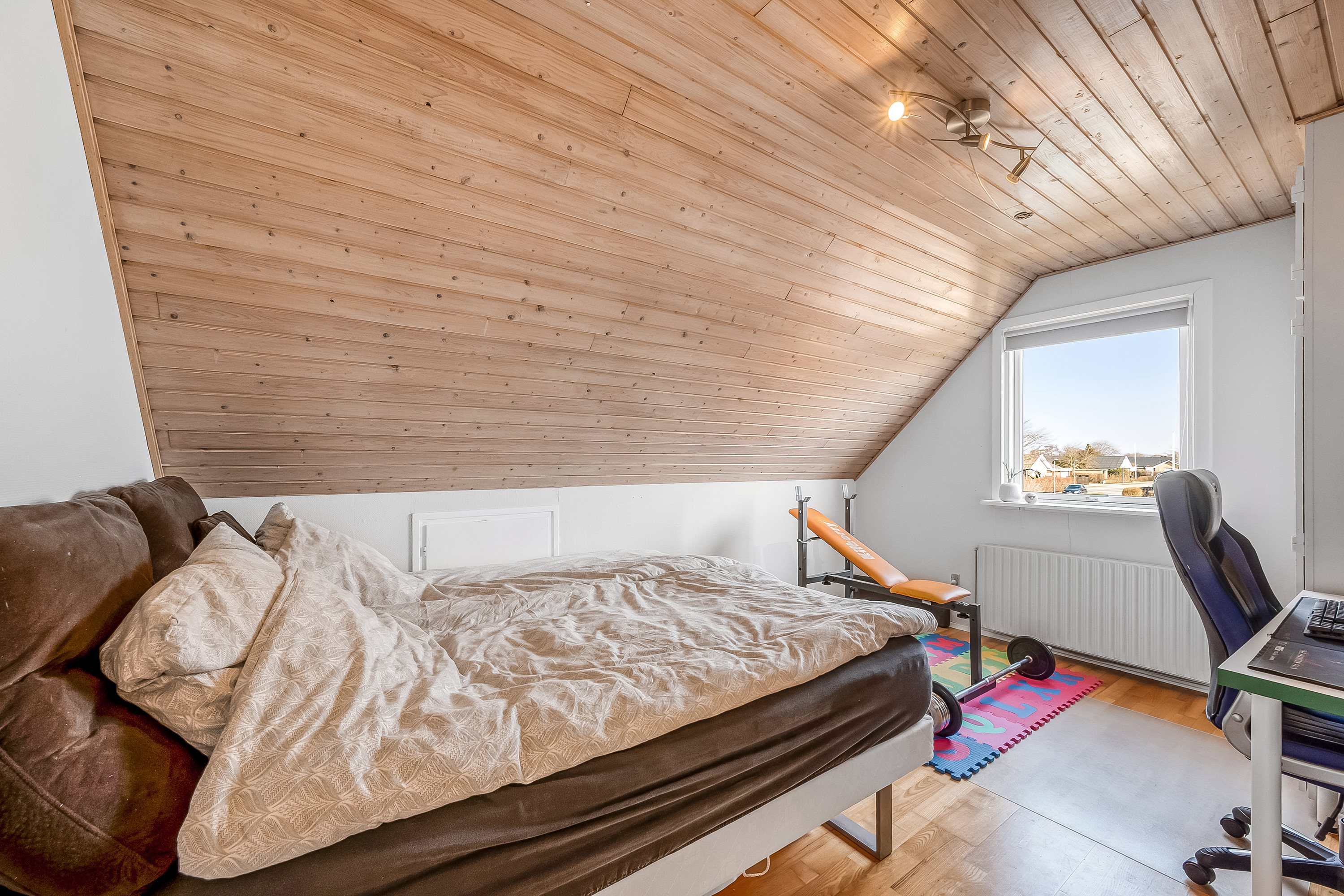 Fremhævet soveværelse  billede i fuldskærmstilstand. Billede af Kløvervænget 4, 6900 Skjern