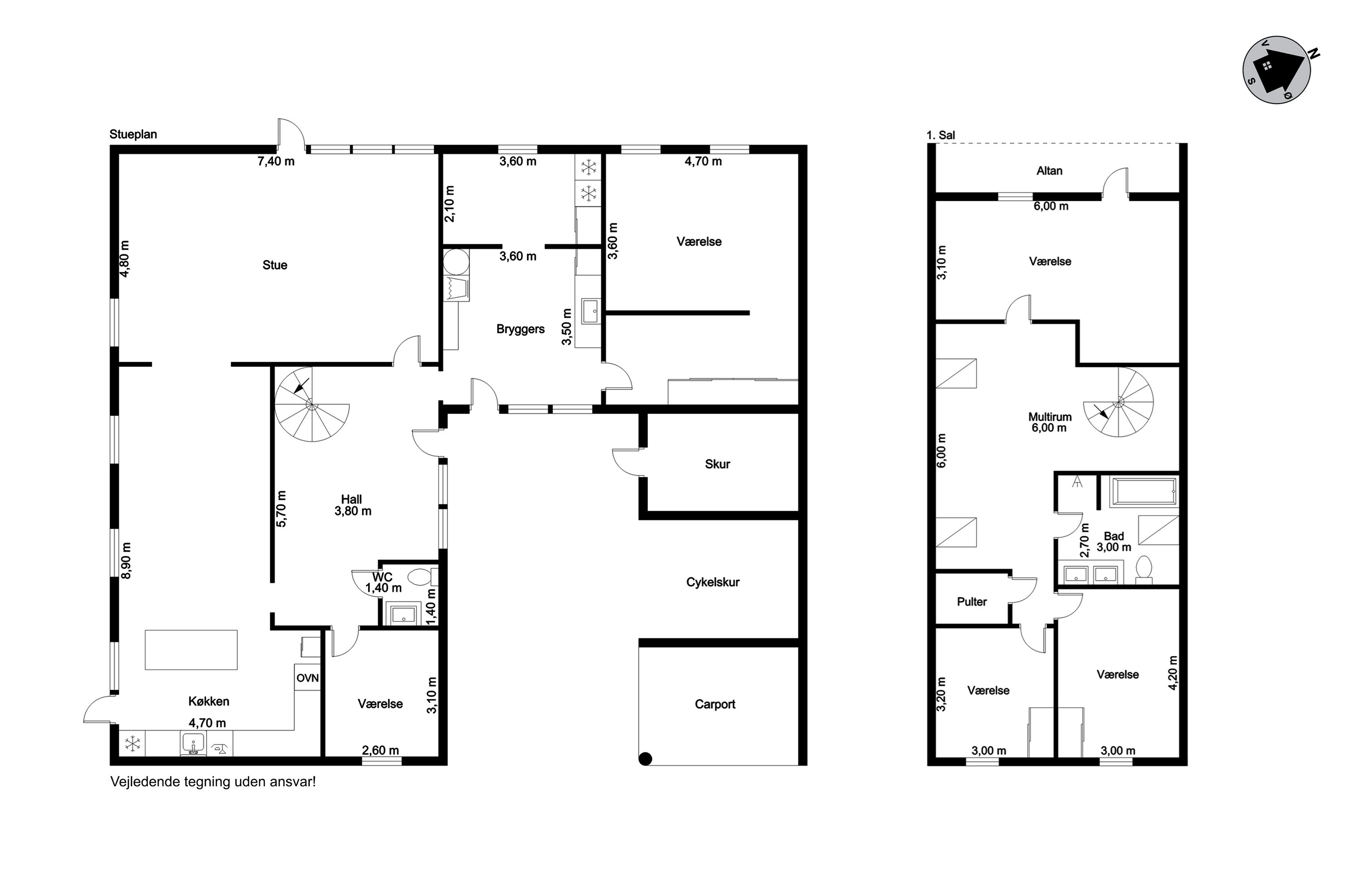 Plantegninger billede af Kløvervænget 4, 6900 Skjern