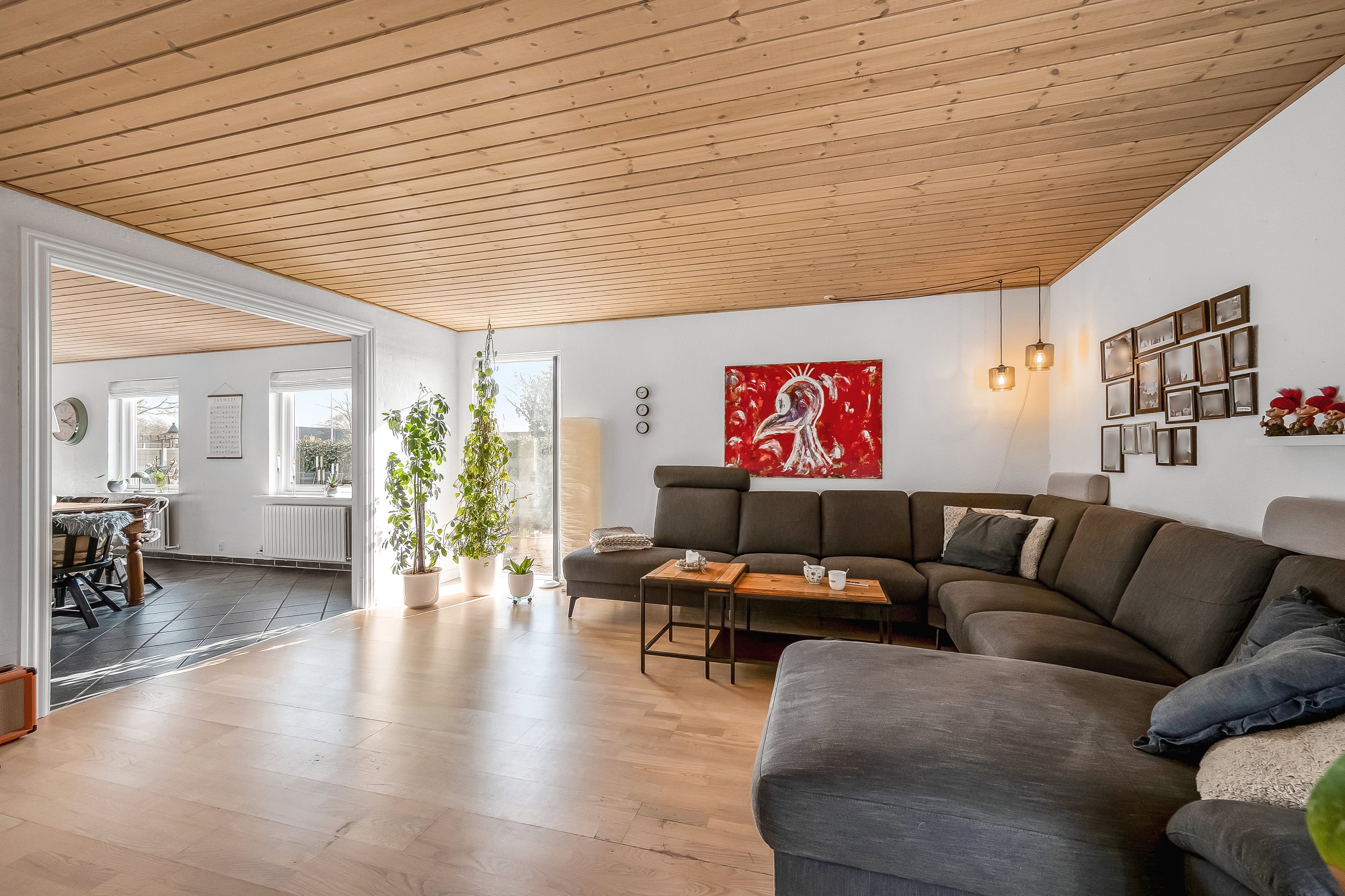 Fremhævet stue  billede i fuldskærmstilstand. Billede af Kløvervænget 4, 6900 Skjern