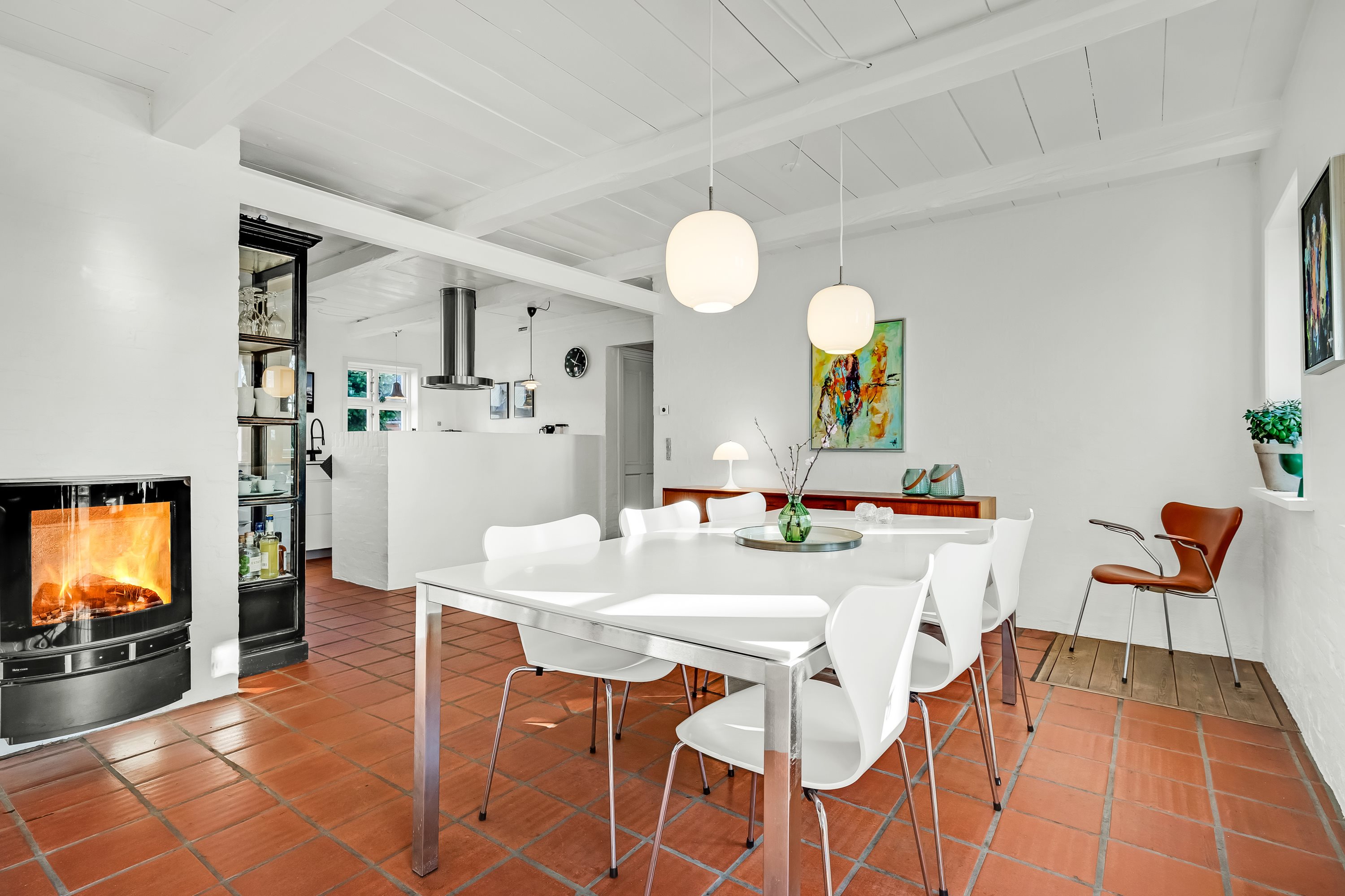 Fremhævet køkkenalrum billede i fuldskærmstilstand. Billede af Lemtorpvej 27, Nørlem, 7620 Lemvig