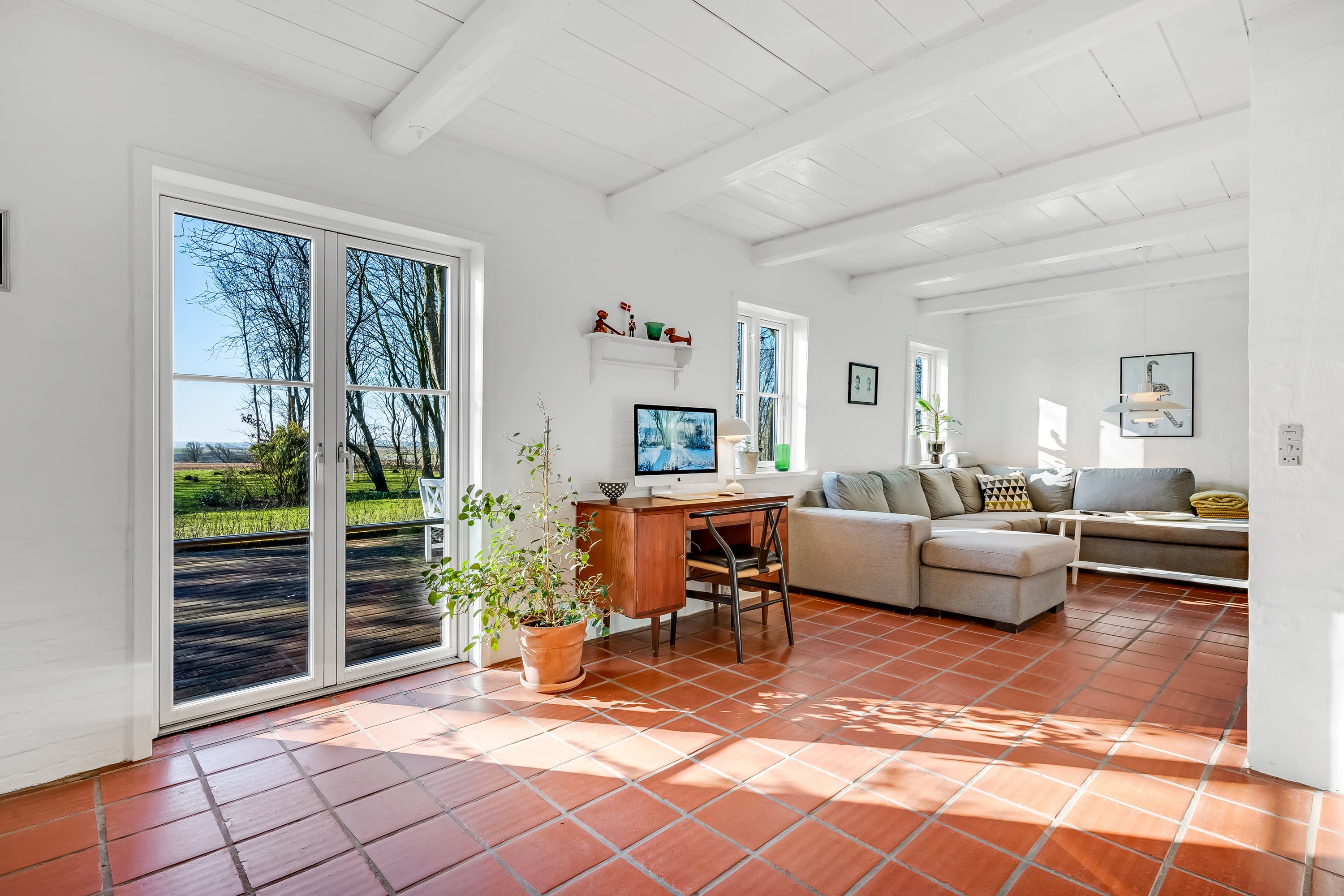 Fremhævet stue billede i fuldskærmstilstand. Billede af Lemtorpvej 27, Nørlem, 7620 Lemvig