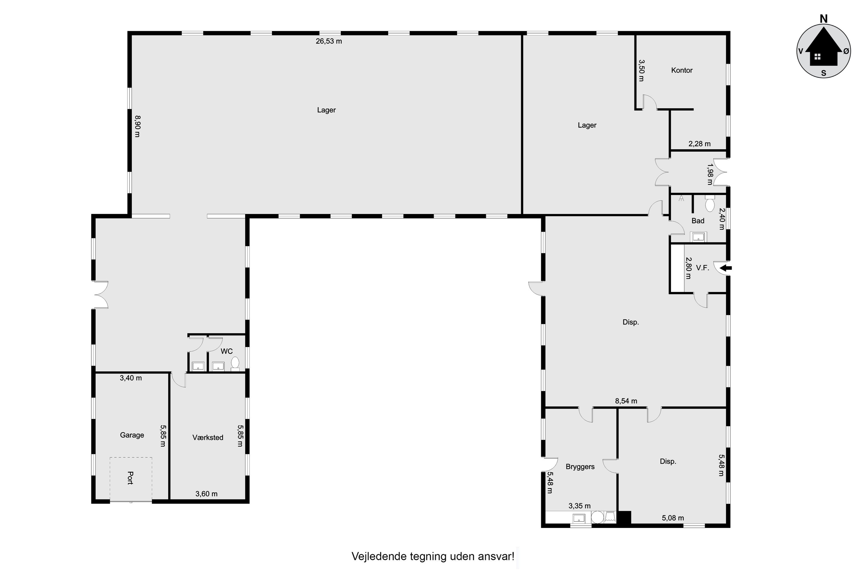 Plantegninger billede af Lemtorpvej 27, Nørlem, 7620 Lemvig