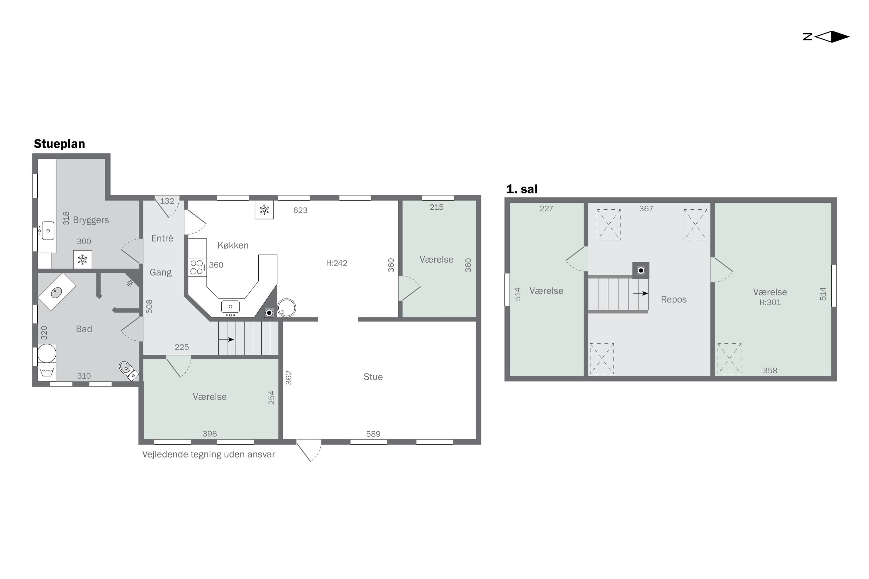 Plantegninger billede af Rørkærvej 9, 4760 Vordingborg