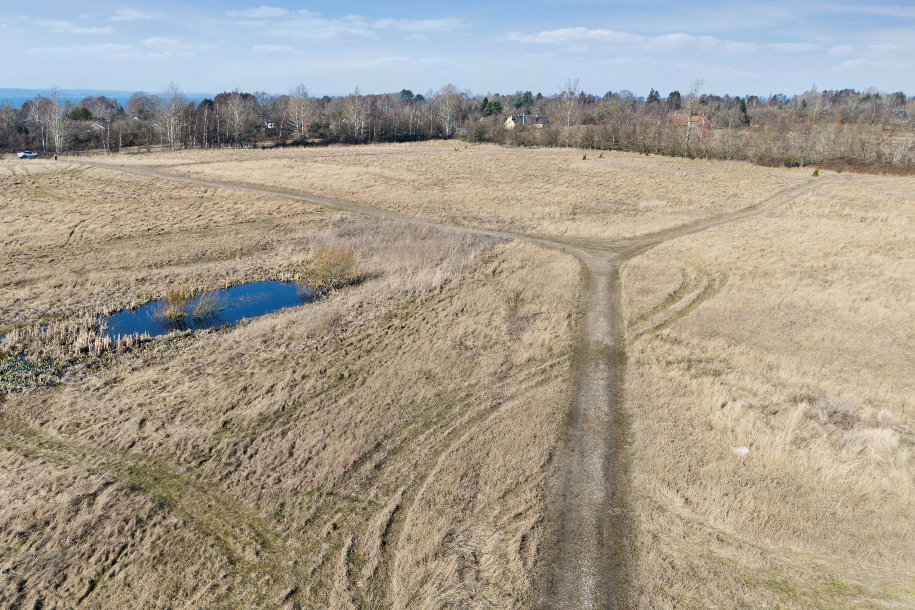Fremhævet luftfoto billede i fuldskærmstilstand. Billede af Lavendelvej 30, Stoense Udflytter, 5953 Tranekær