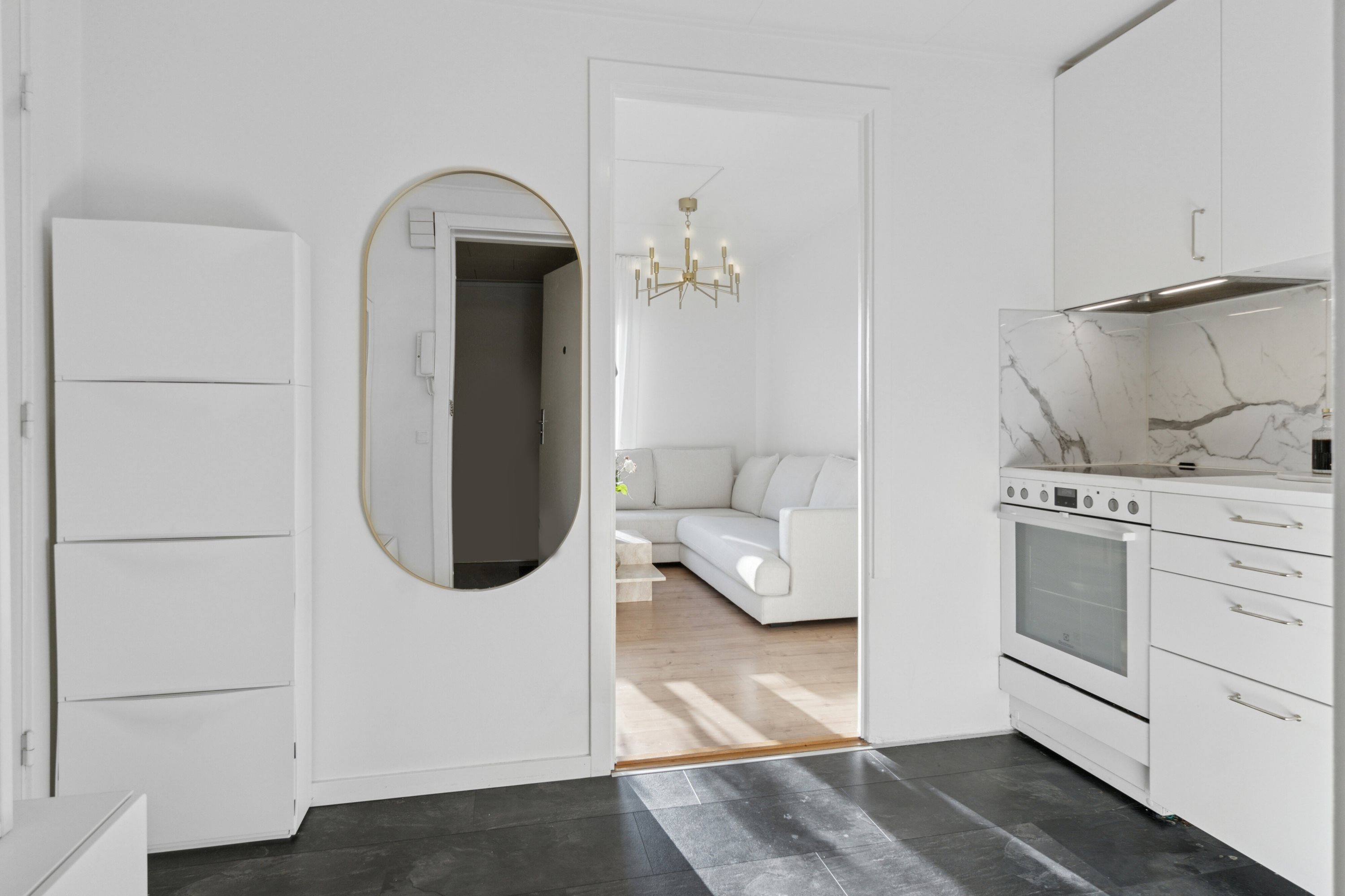 Fremhævet badeværelse billede i fuldskærmstilstand. Billede af Nansensgade 14, 2. 13., 4200 Slagelse