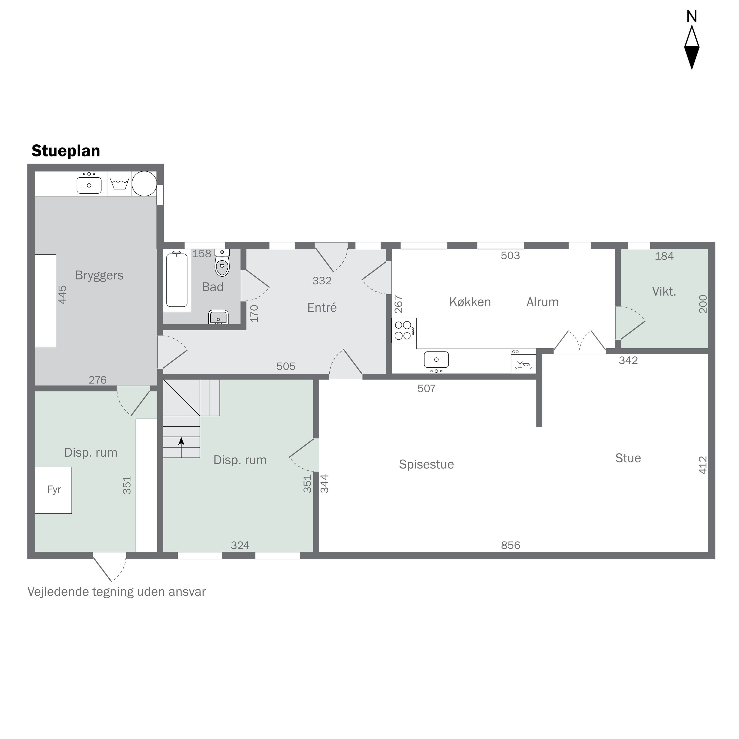 Plantegninger billede af Tornum Skovvej 1, 6660 Lintrup