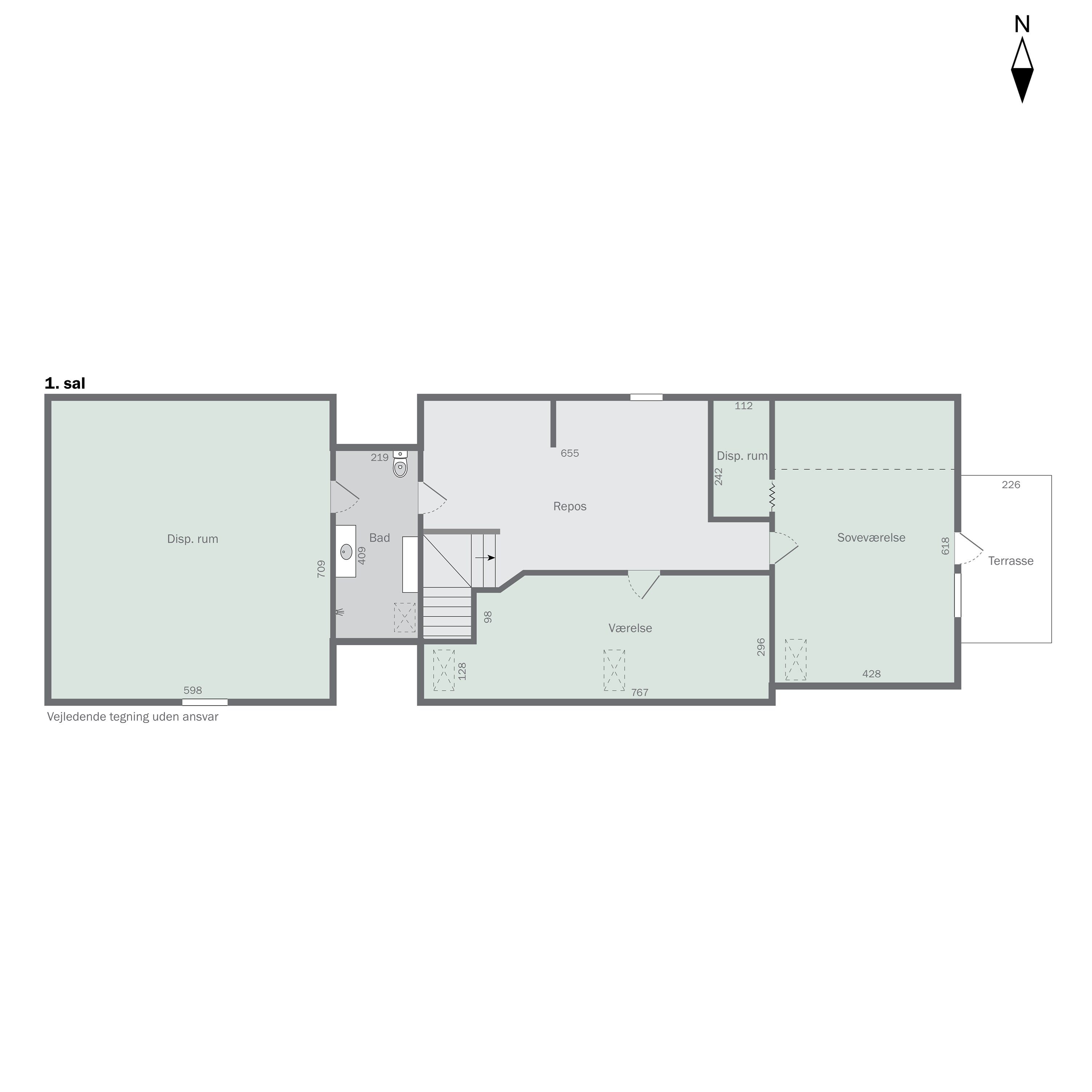 Plantegninger billede af Tornum Skovvej 1, 6660 Lintrup