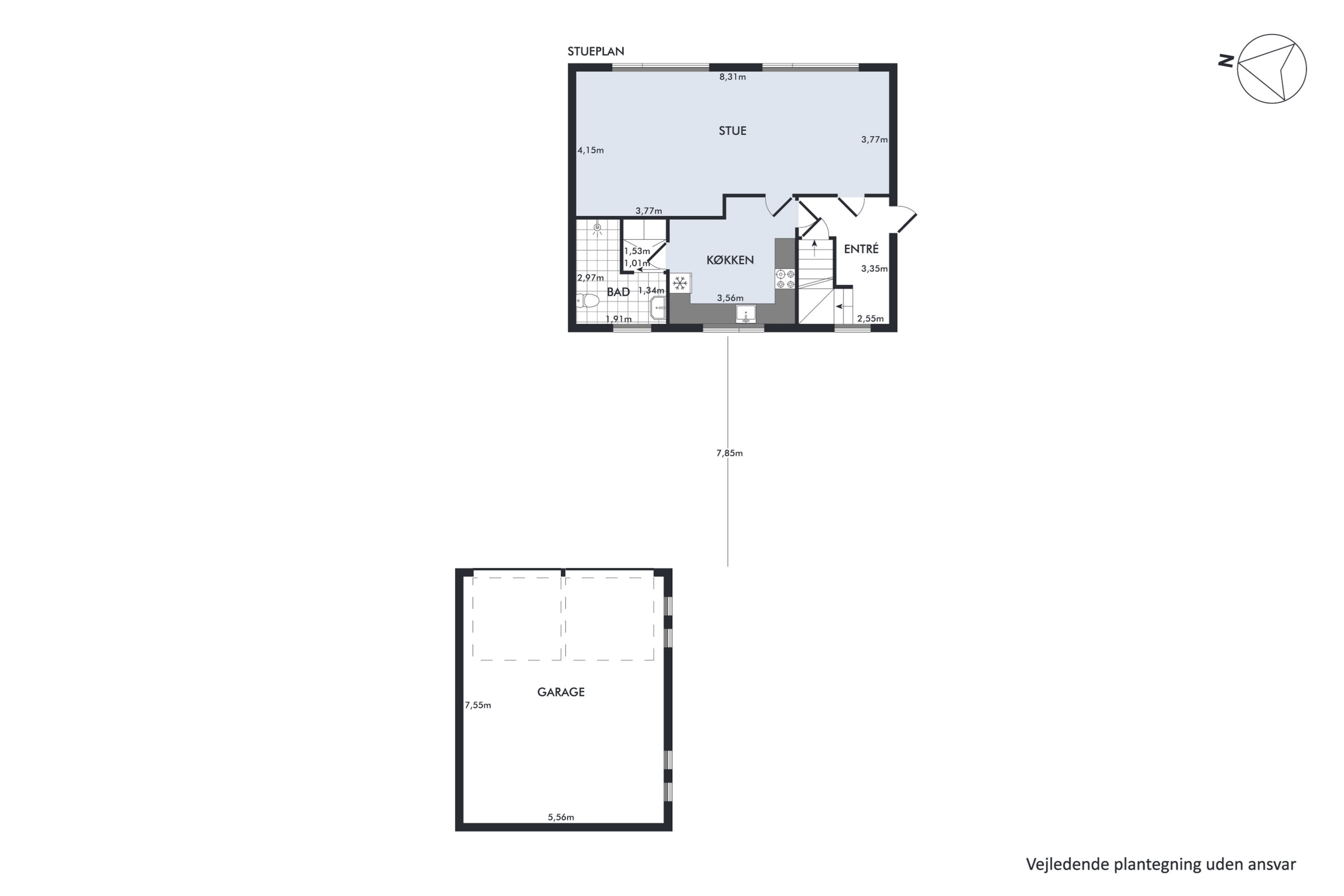 Plantegninger billede af Næssundvej 173, 7980 Vils