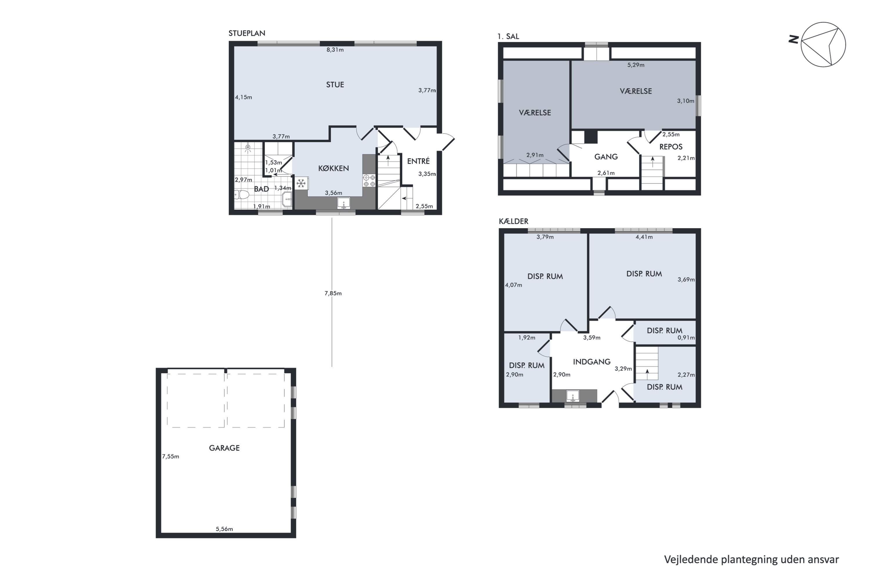 Plantegninger billede af Næssundvej 173, 7980 Vils