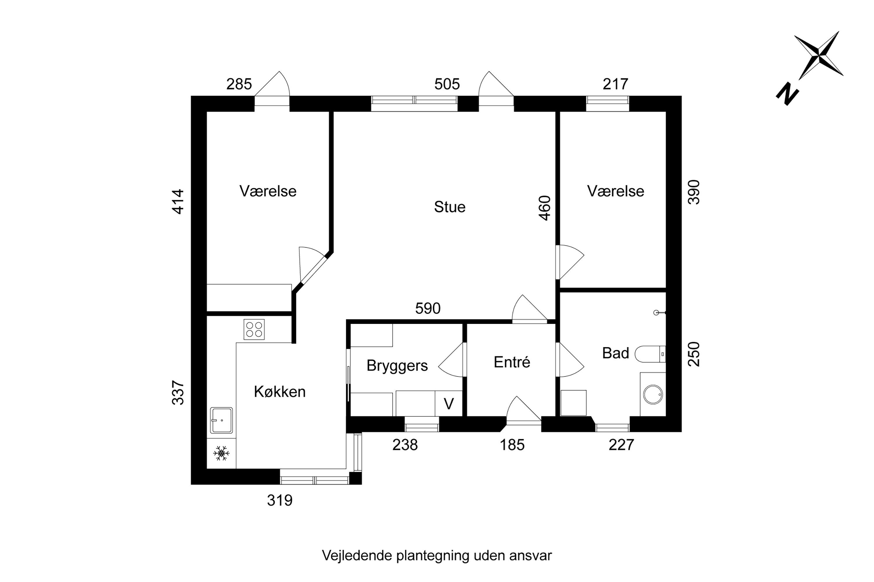Plantegninger billede af Banevej 8I, 8700 Horsens