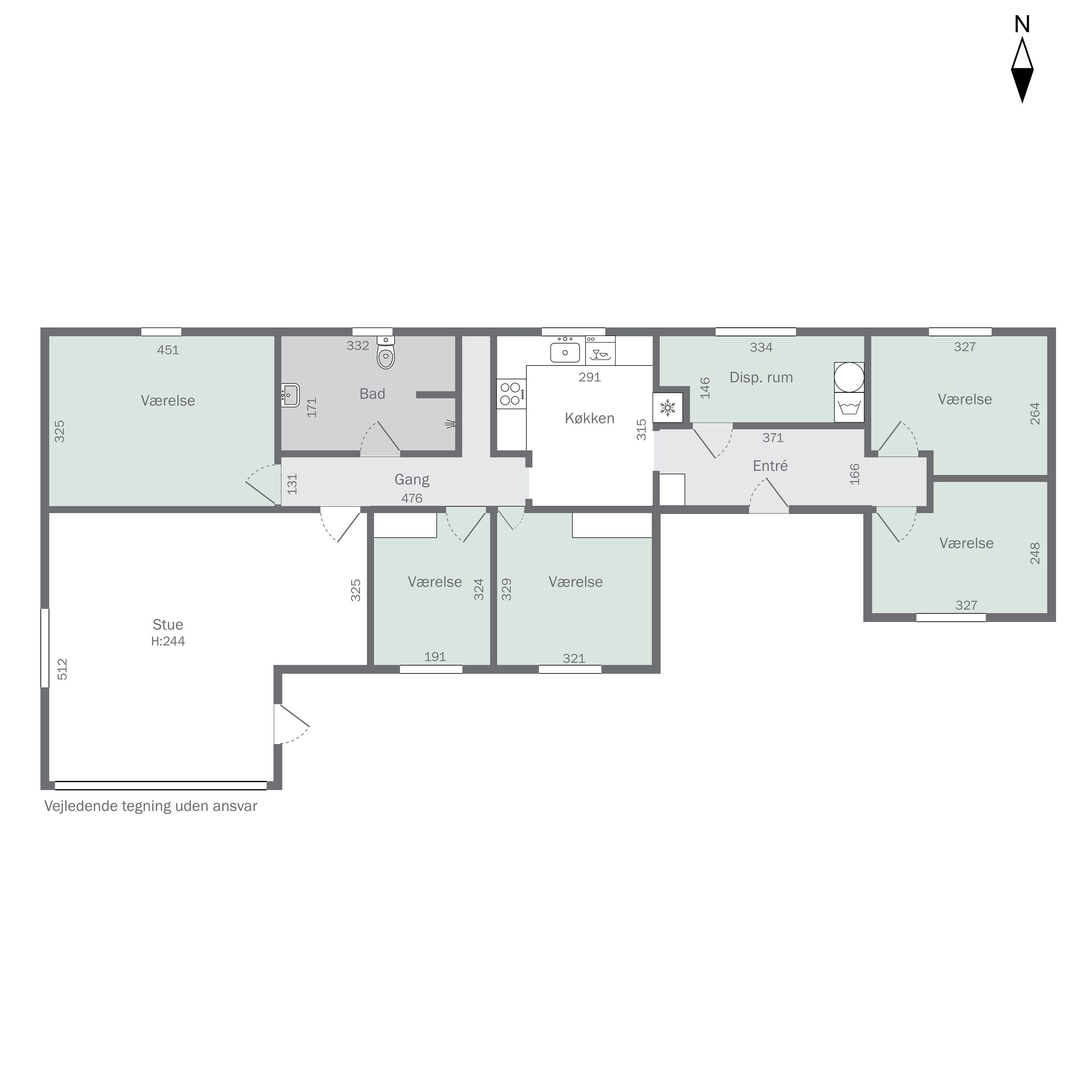 Plantegninger billede af Lyngvej 1, Agger, 7770 Vestervig