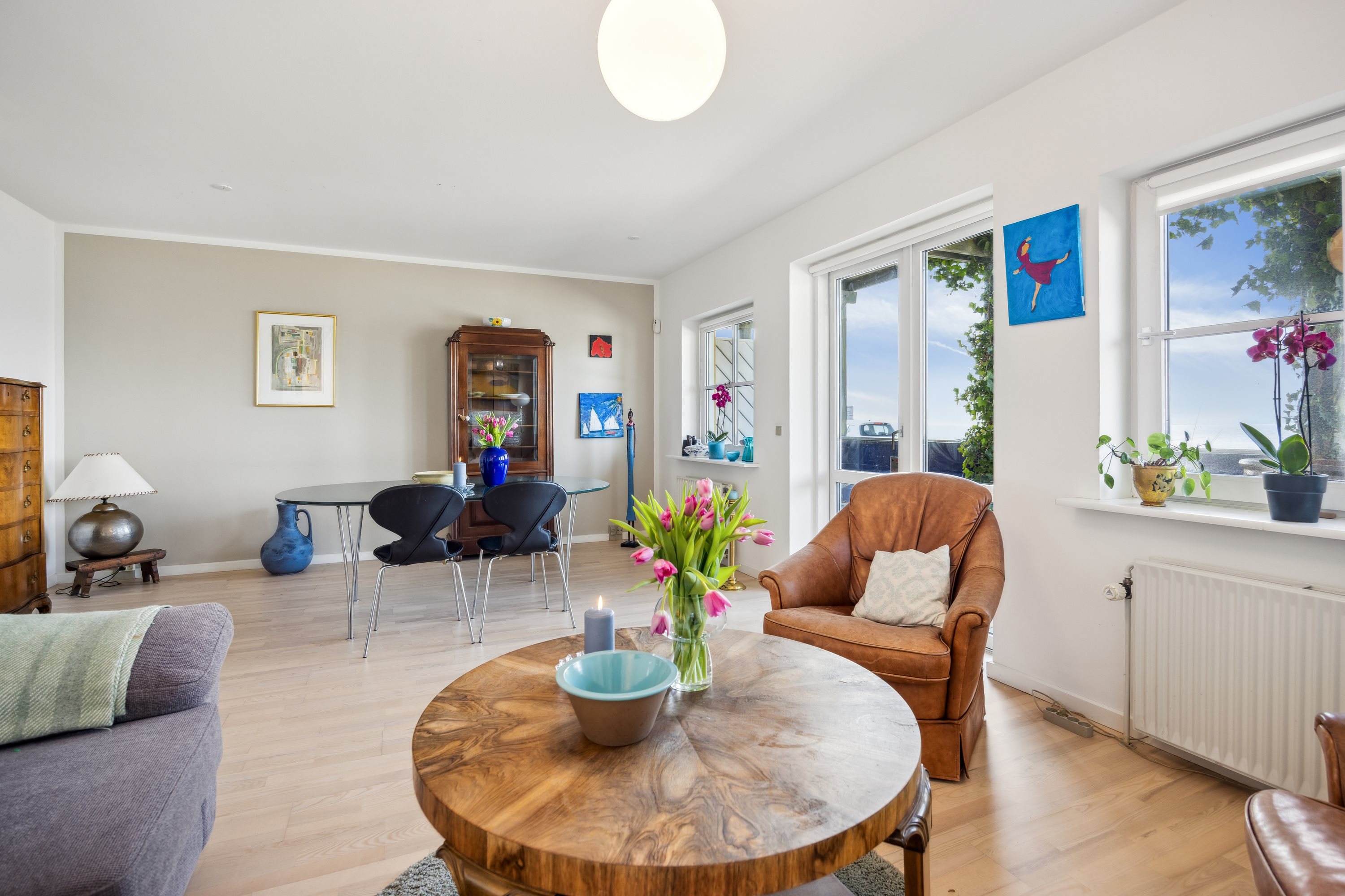 Fremhævet stue billede i fuldskærmstilstand. Billede af Vestpieren 14, 9370 Hals