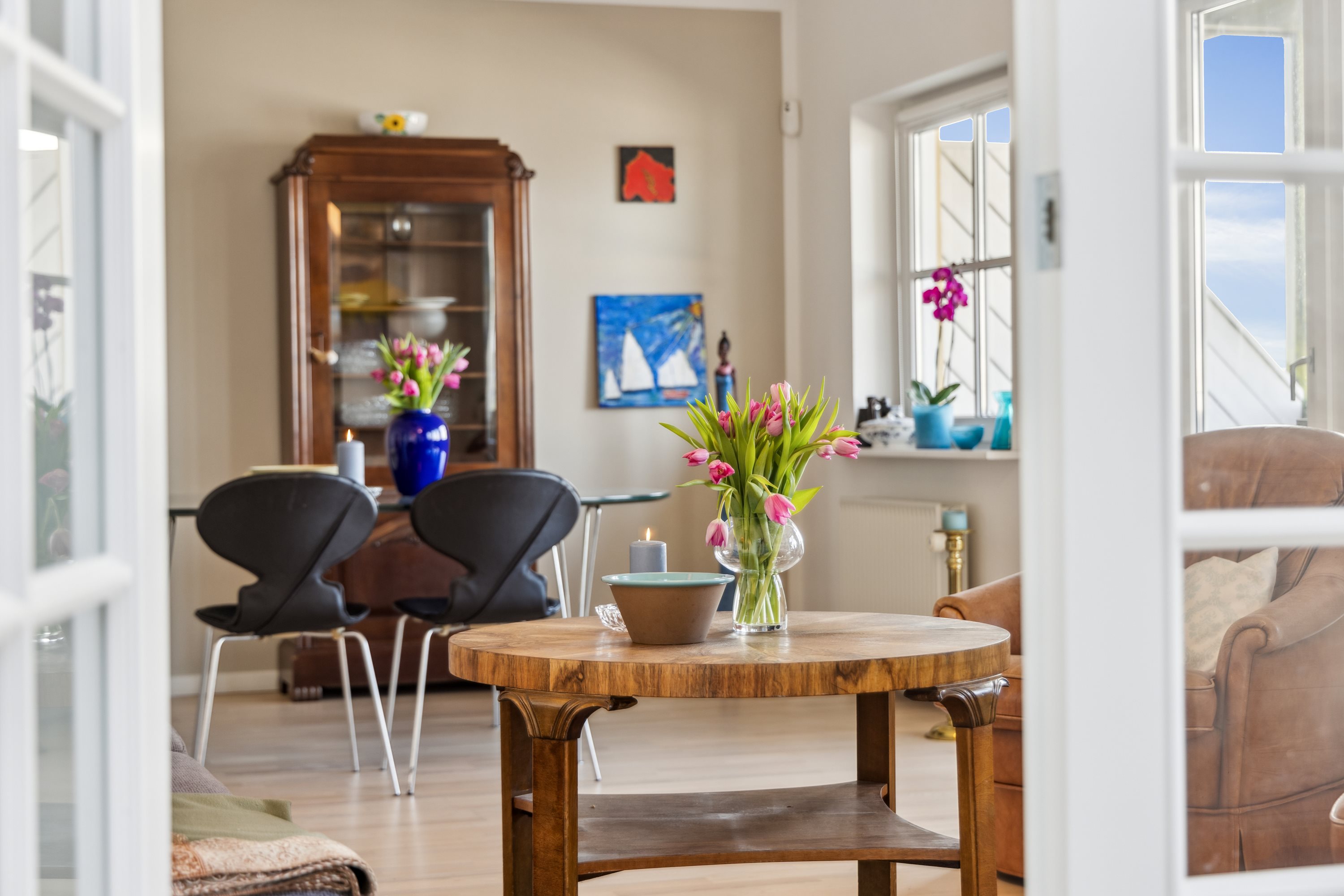 Fremhævet stue billede i fuldskærmstilstand. Billede af Vestpieren 14, 9370 Hals