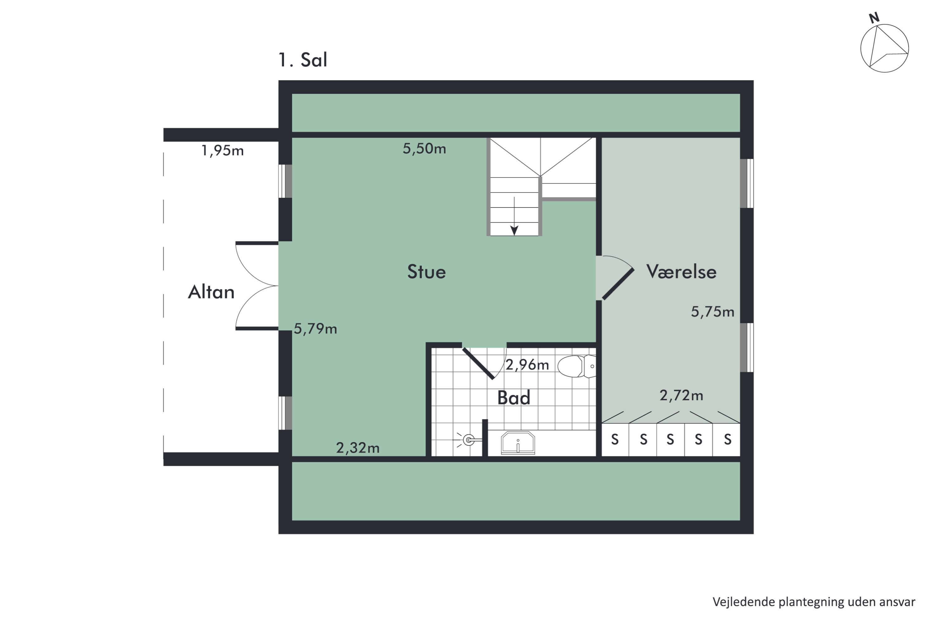 Plantegninger billede af Vestpieren 14, 9370 Hals