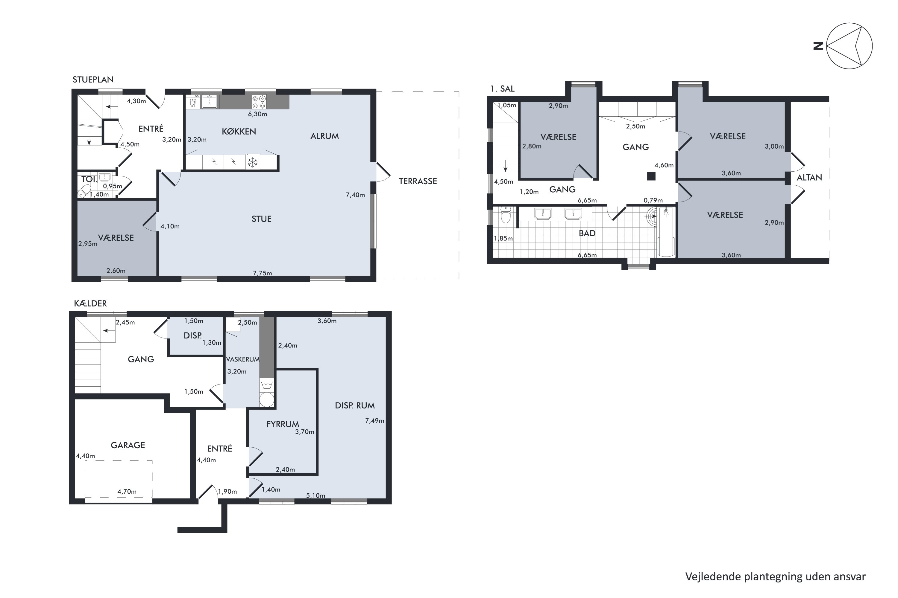 Plantegninger billede af Skrænten 9, Ø Tørslev, 8983 Gjerlev J