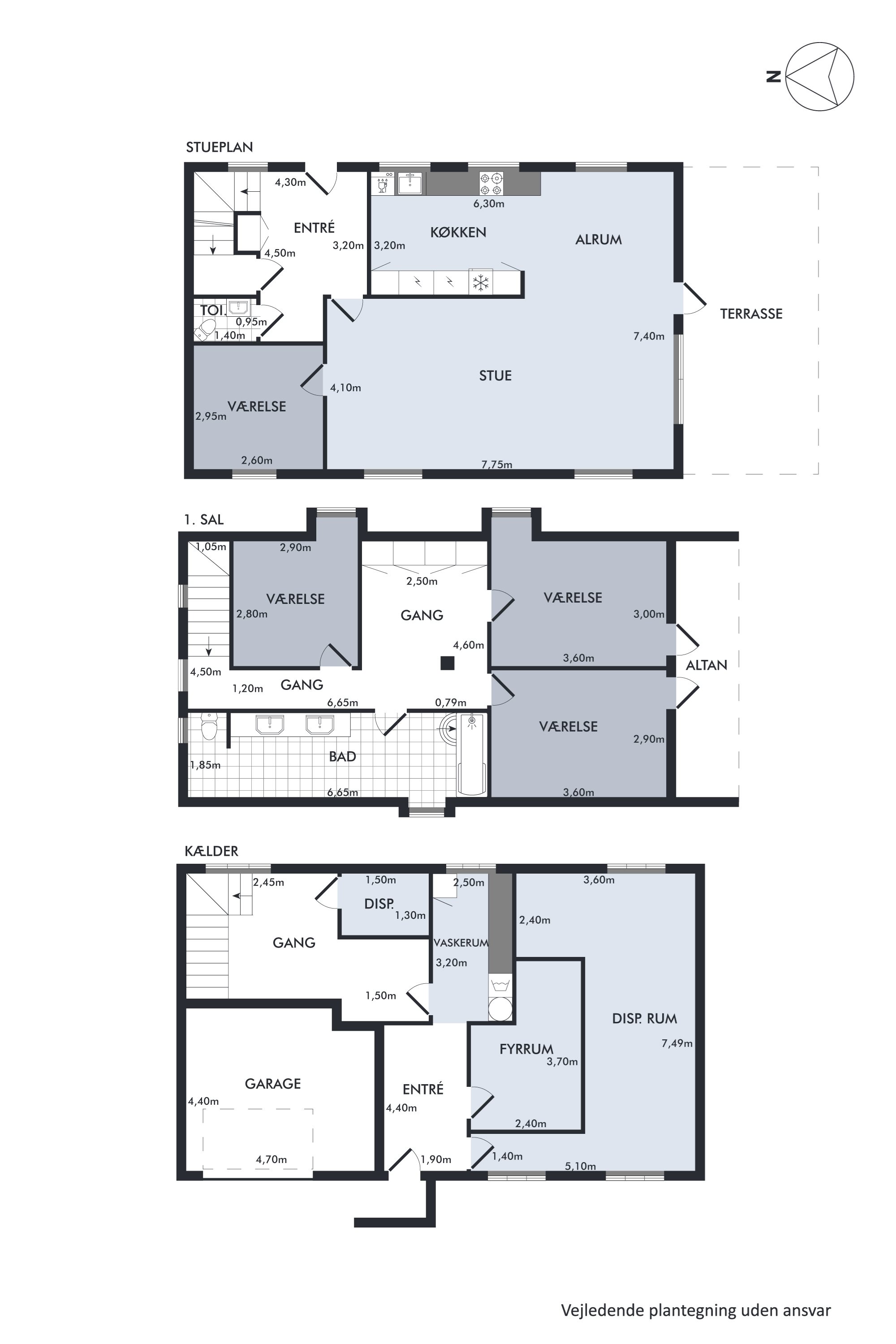 Plantegninger billede af Skrænten 9, Ø Tørslev, 8983 Gjerlev J