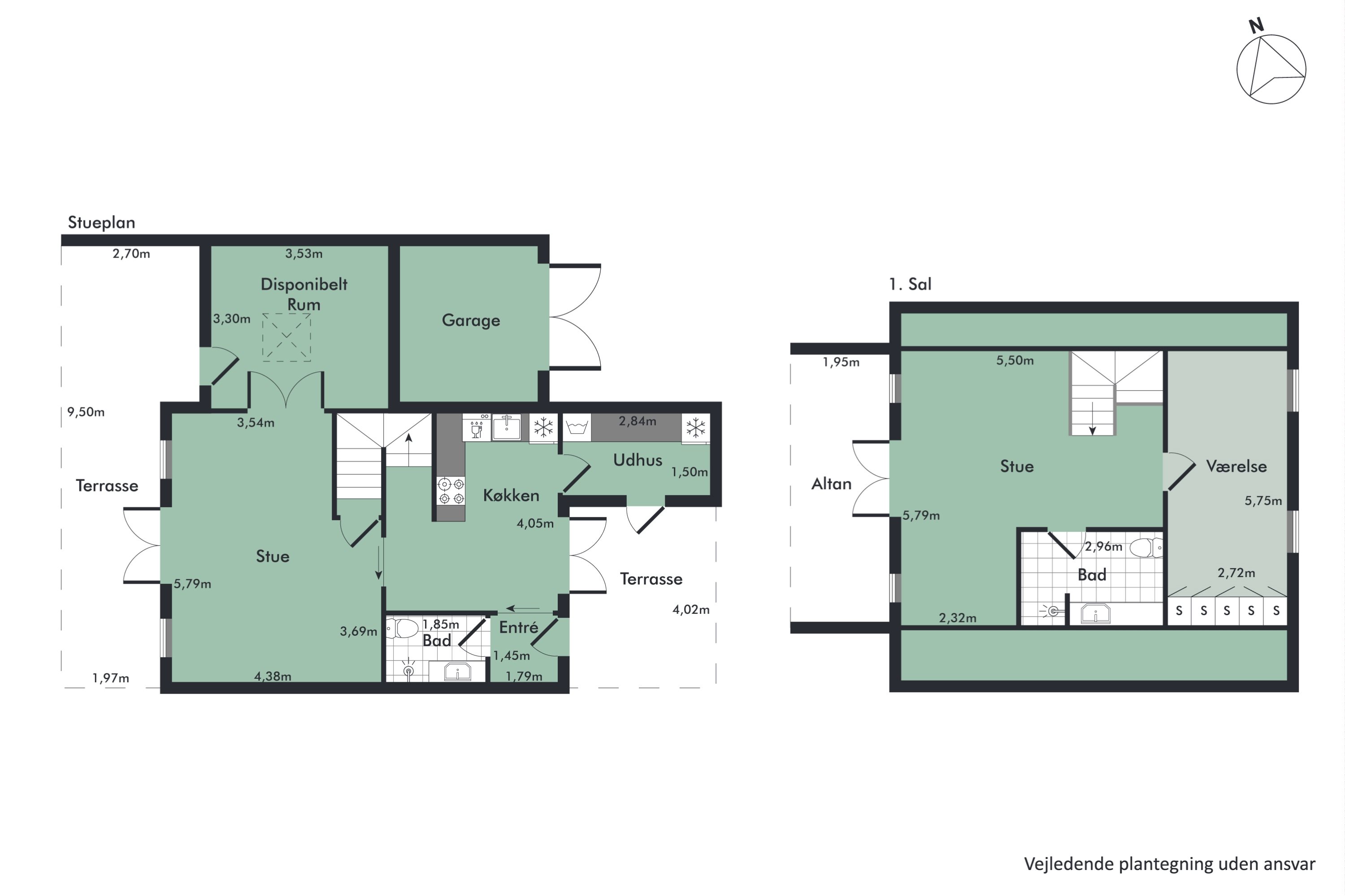 Plantegninger billede af Vestpieren 14, 9370 Hals