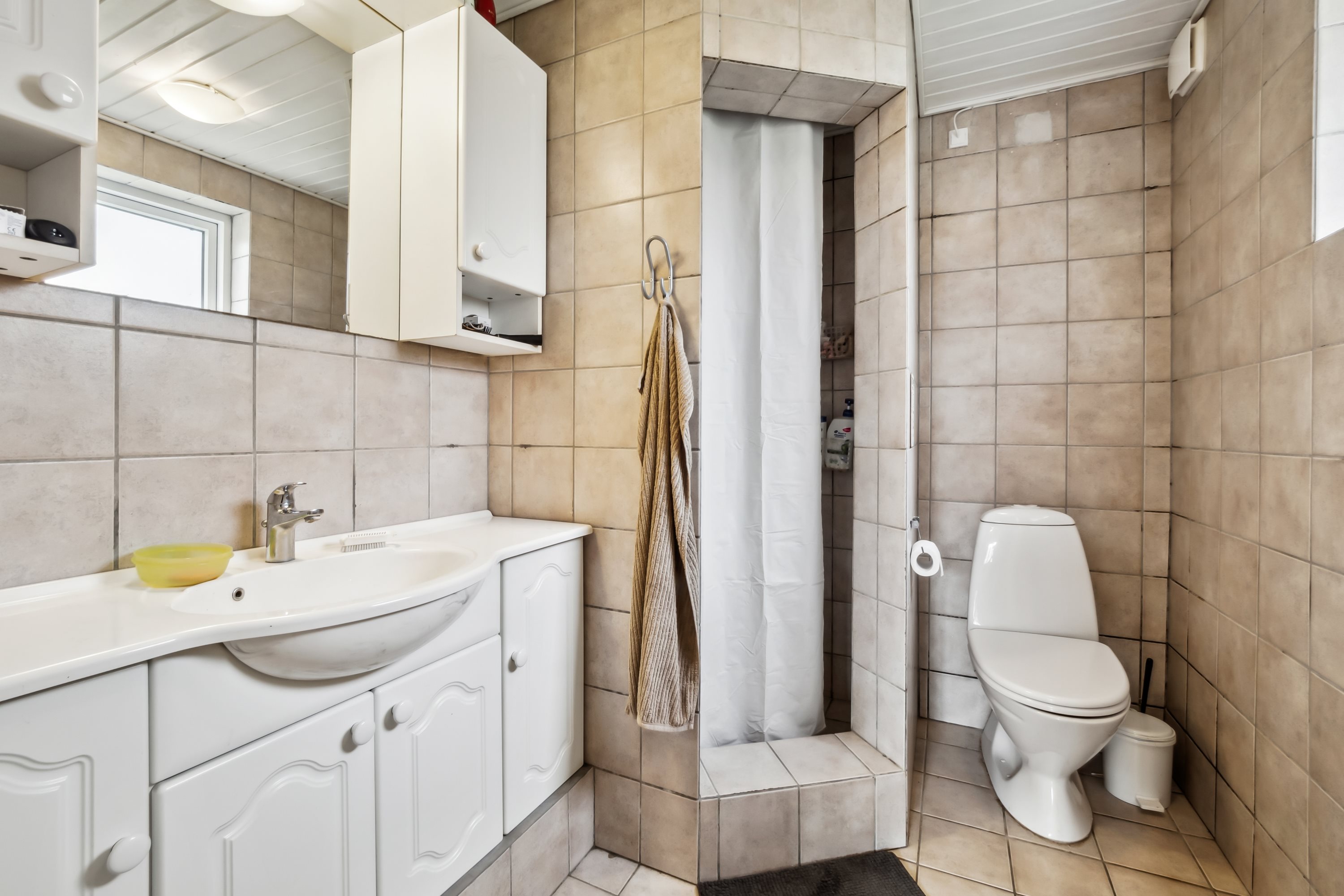 Fremhævet badeværelse billede i fuldskærmstilstand. Billede af Plantagen 20, Mollerup, 7900 Nykøbing M