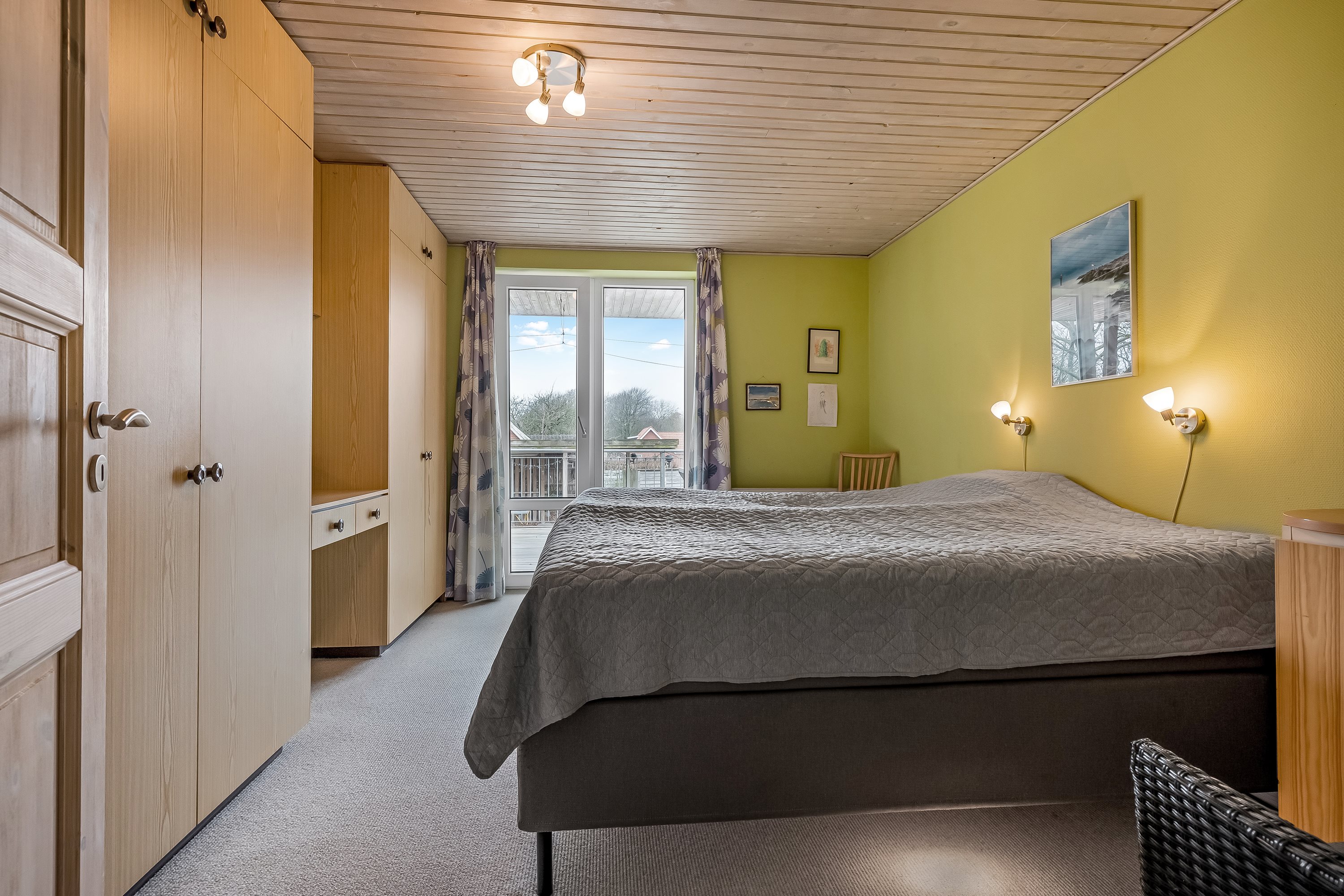 Fremhævet soveværelse billede i fuldskærmstilstand. Billede af Bækmarksbrovej 153, Bøvling, 7650 Bøvlingbjerg