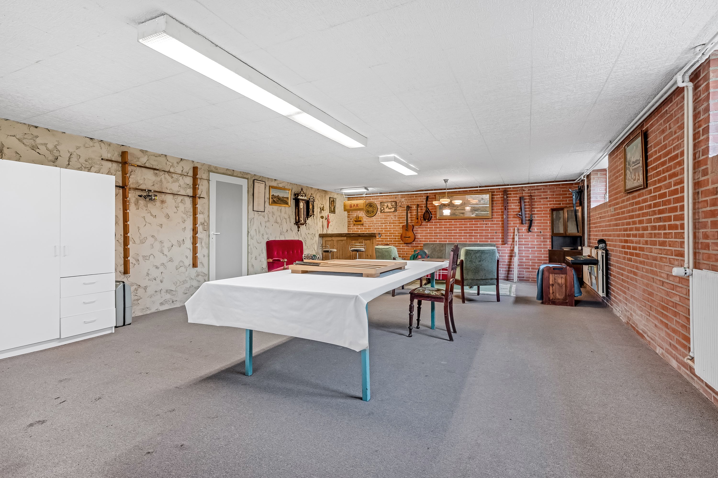 Fremhævet gildesal billede i fuldskærmstilstand. Billede af Bækmarksbrovej 153, Bøvling, 7650 Bøvlingbjerg