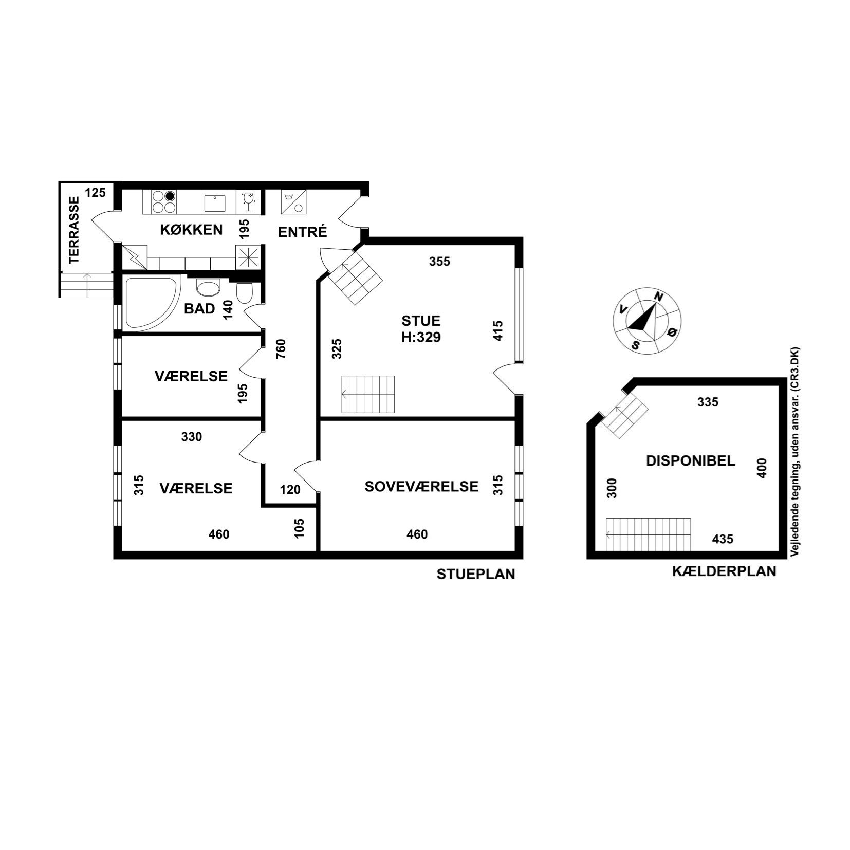 Plantegninger billede af Tagensvej 169, st.. tv., 2400 København NV