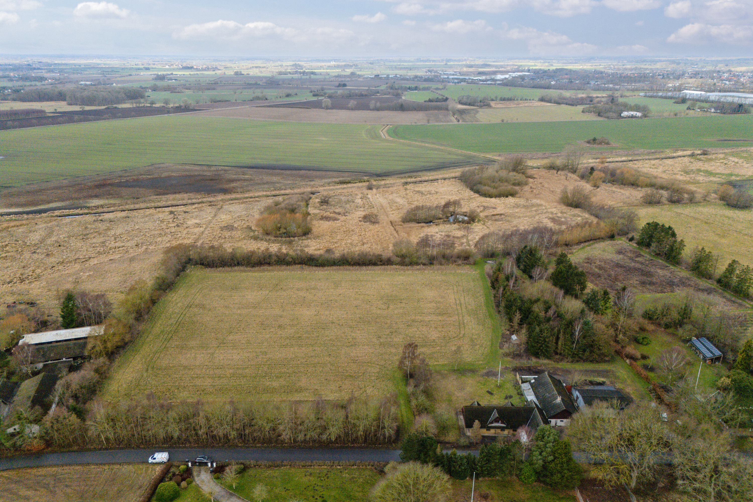 Fremhævet luftfoto billede i fuldskærmstilstand. Billede af Skovgyden 53, Ørritslev Skov, 5450 Otterup