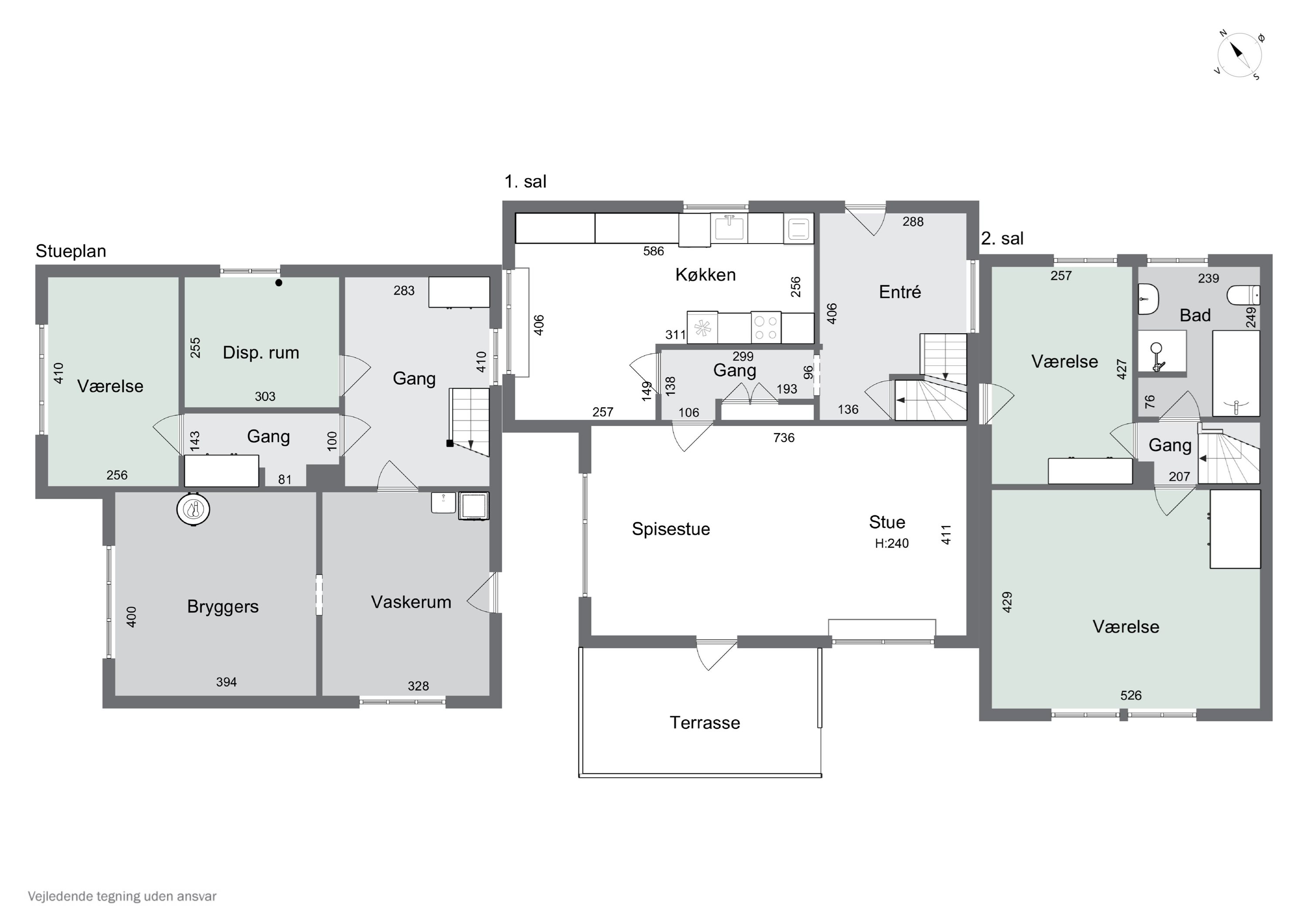 Plantegninger billede af Kirkegade 5, 5884 Gudme