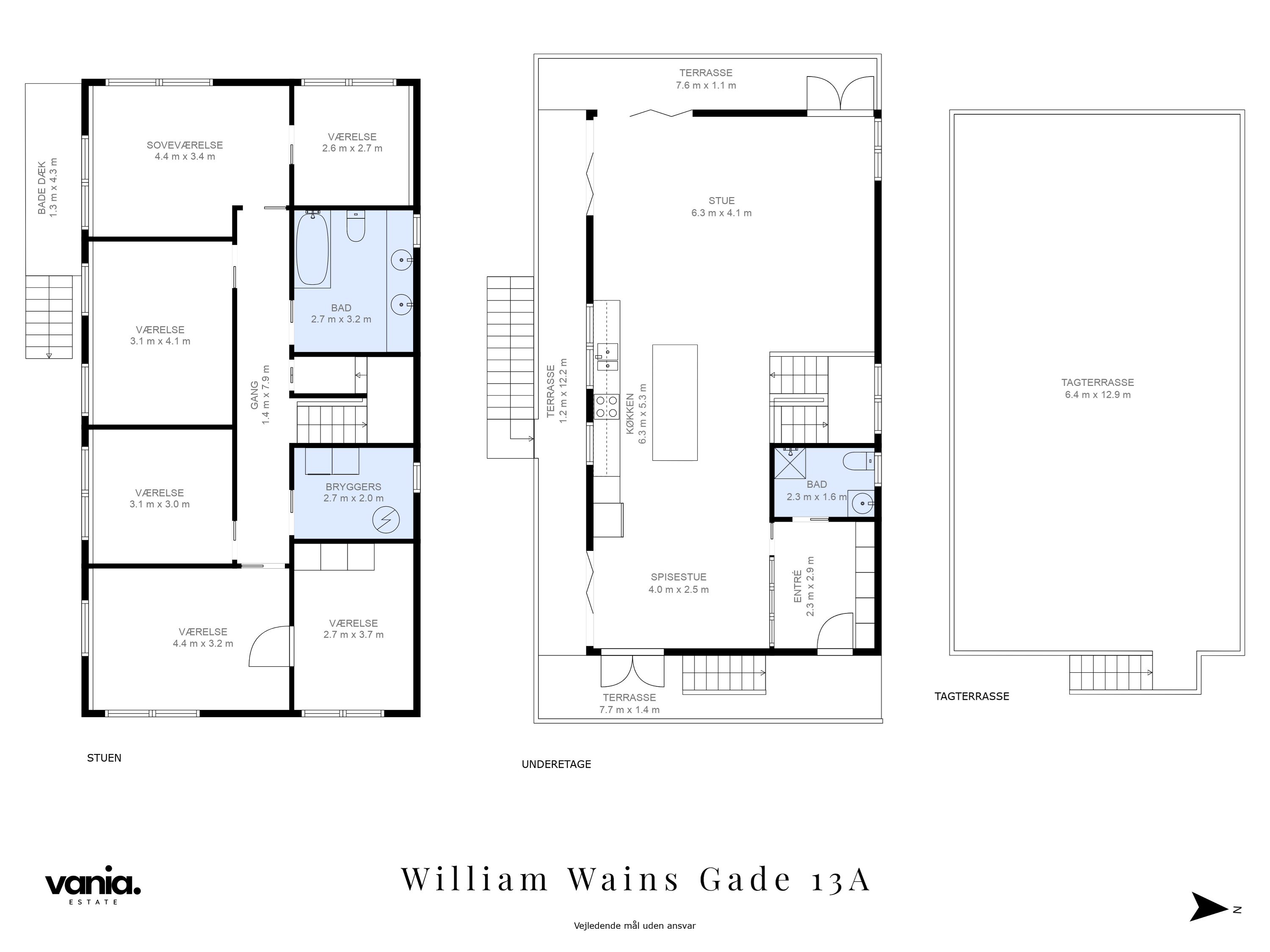 Plantegninger billede af William Wains Gade 13A, 1432 København K