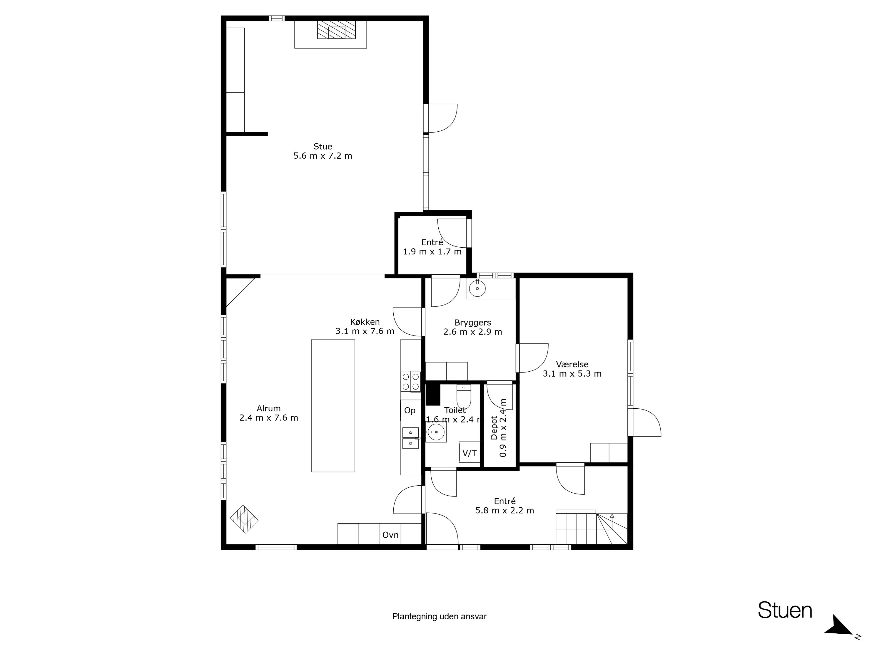 Plantegninger billede af Højrupvej 13, Højrup, 5750 Ringe