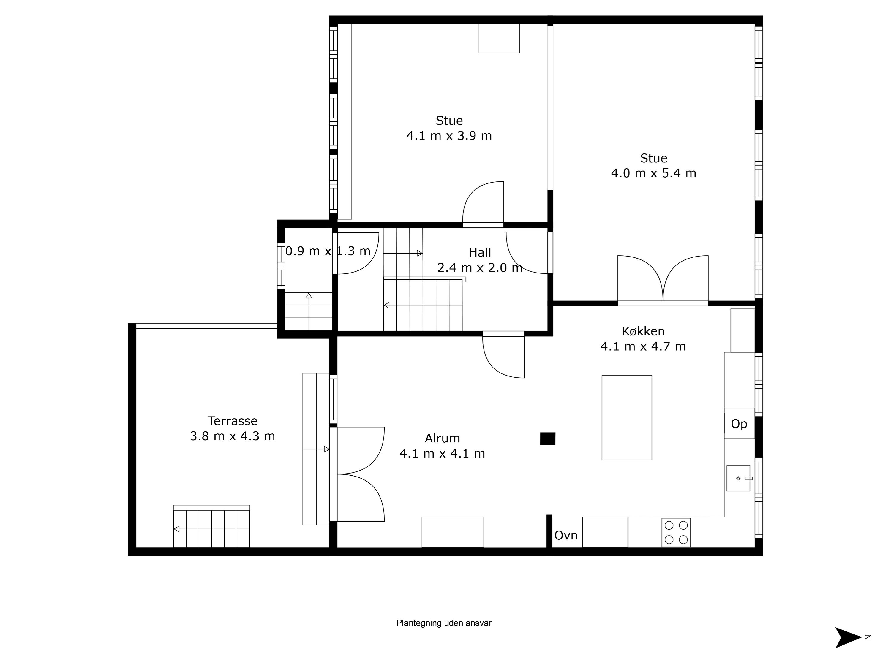 Plantegninger billede af Østergade 26B, 5600 Faaborg